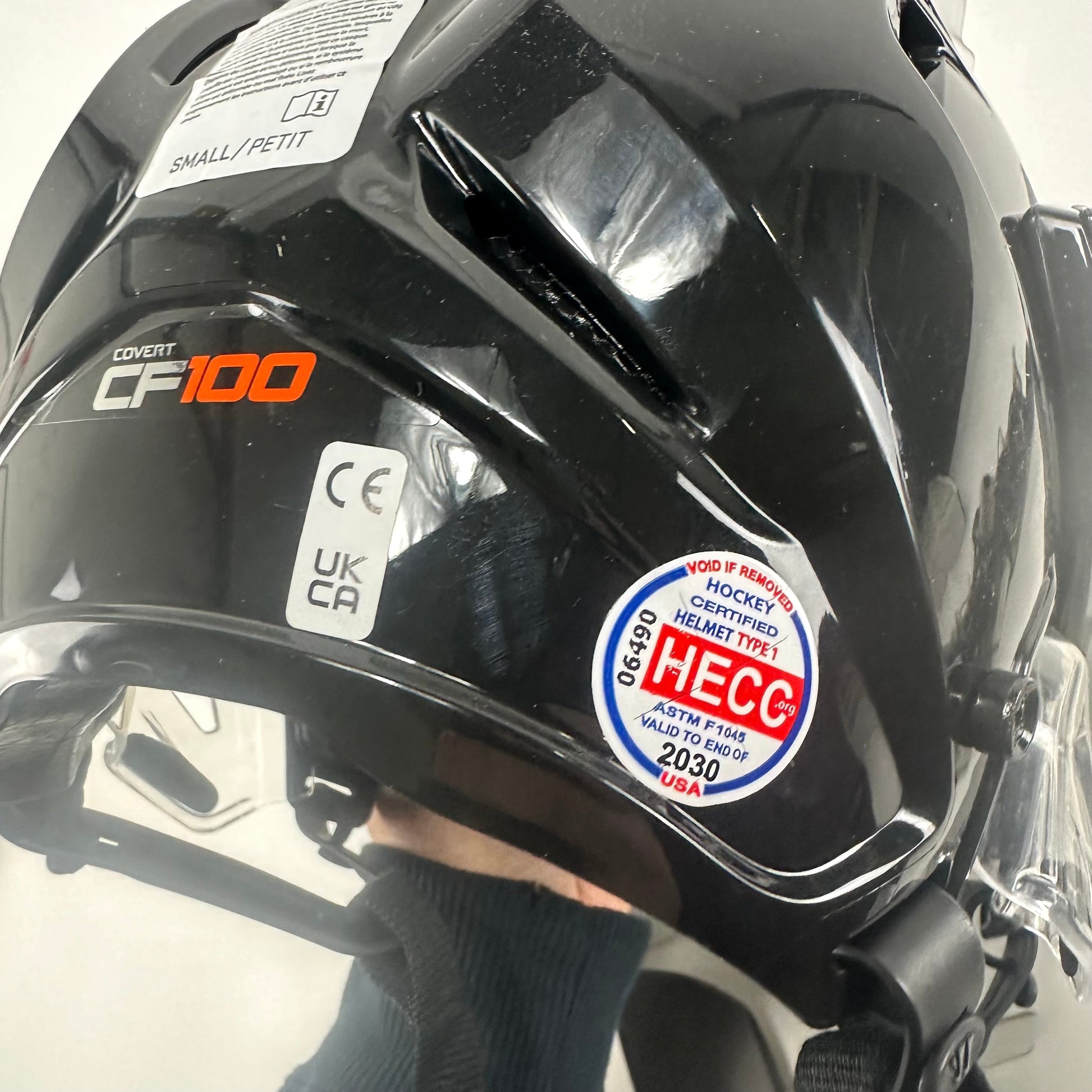 Brand New Black Warrior Covert CF 100 Helmet - Small - Top Flight Hockey