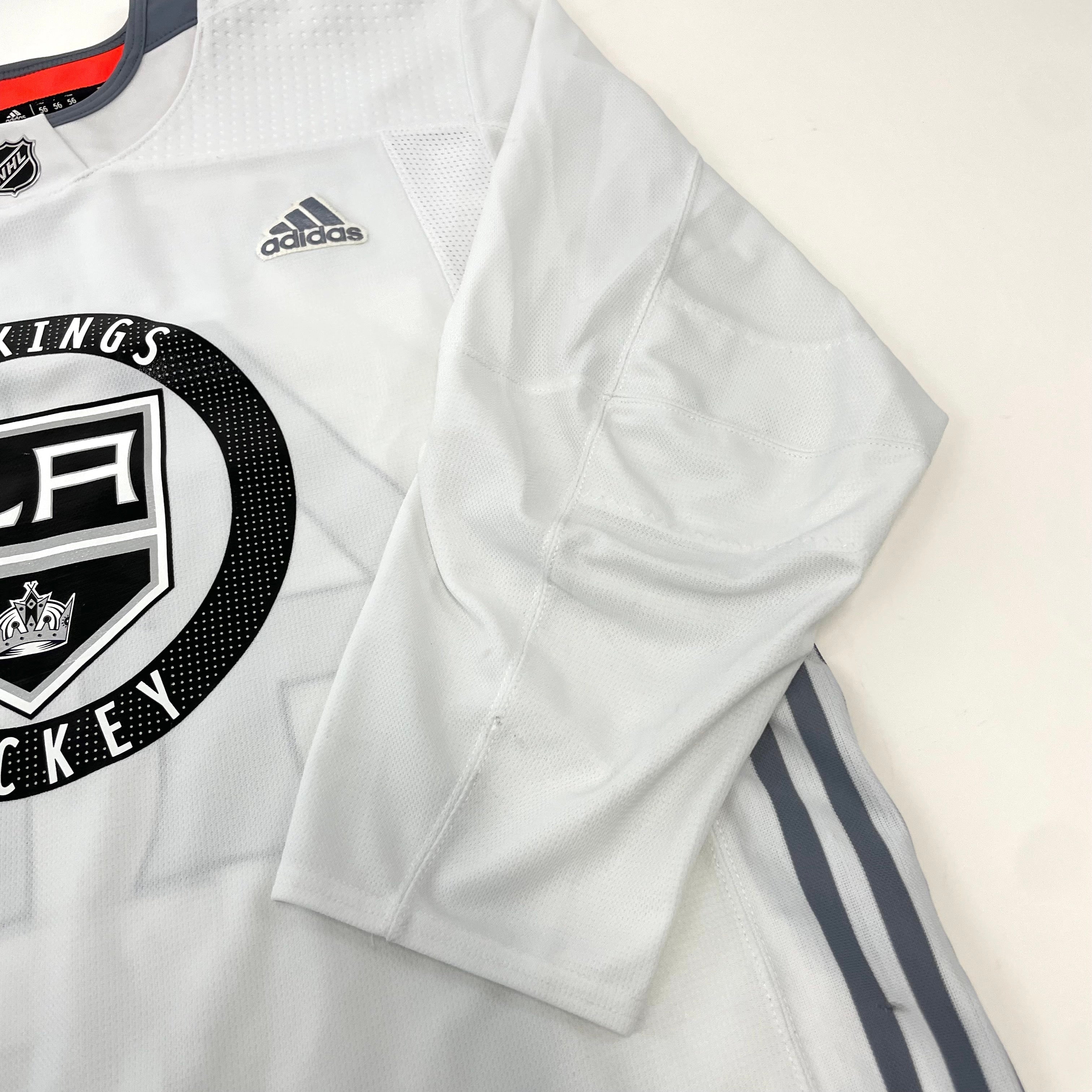 Used LA Kings White MIC Adidas Practice/Camp Jersey | Inamoto | Size 56 | #43