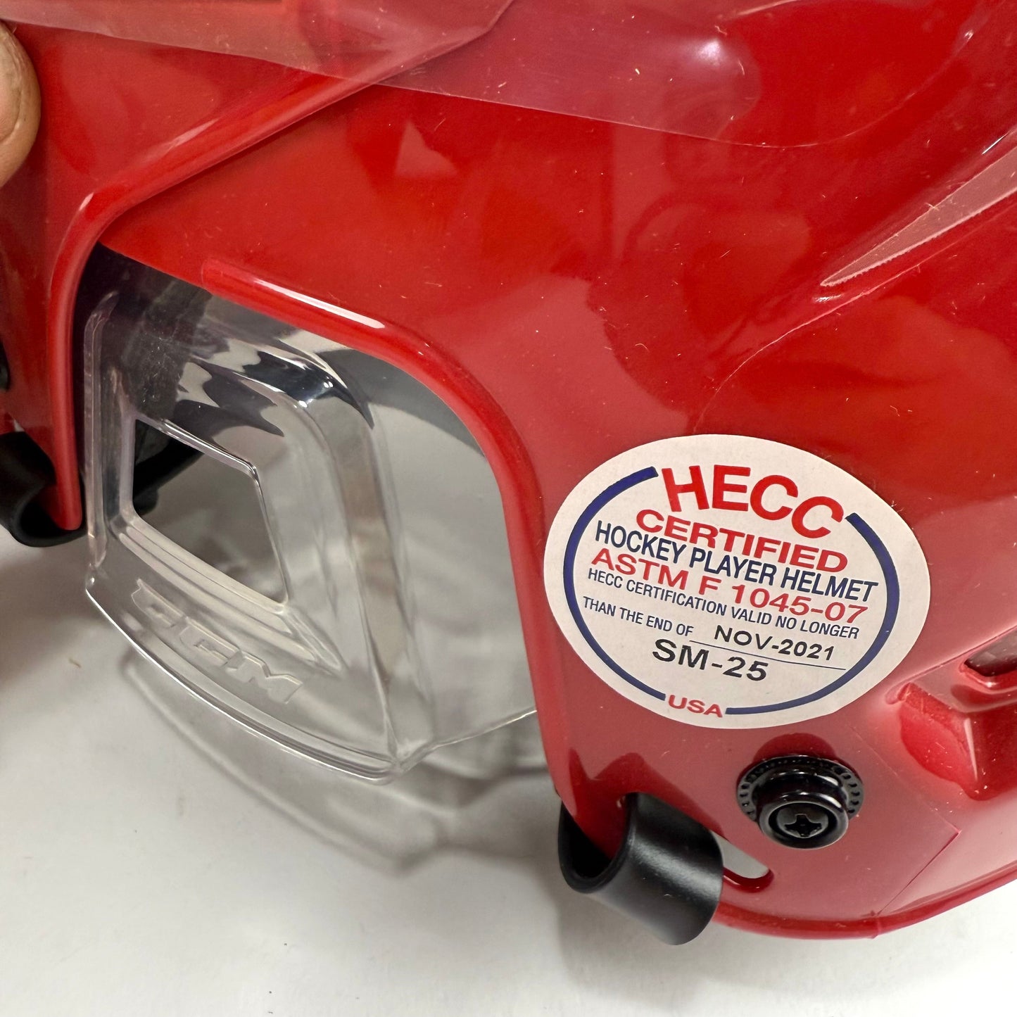 New Red CCM Fitlite Helmet | Medium