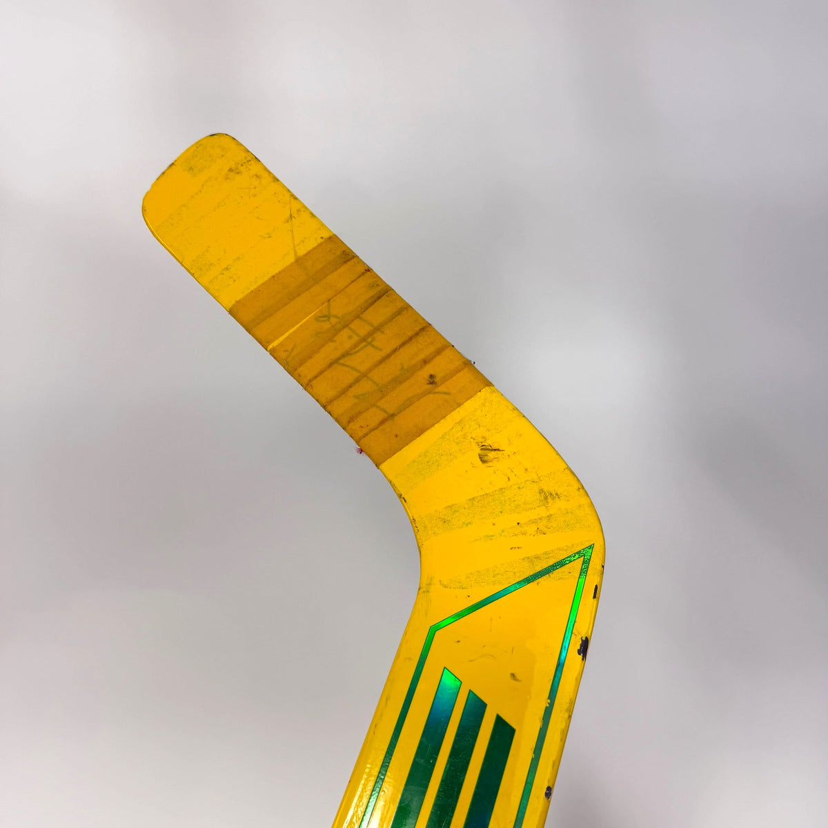 Used Yellow/Green True HZRDUS 9x4 Goalie Stick | Marc Andre Fleury | AB568