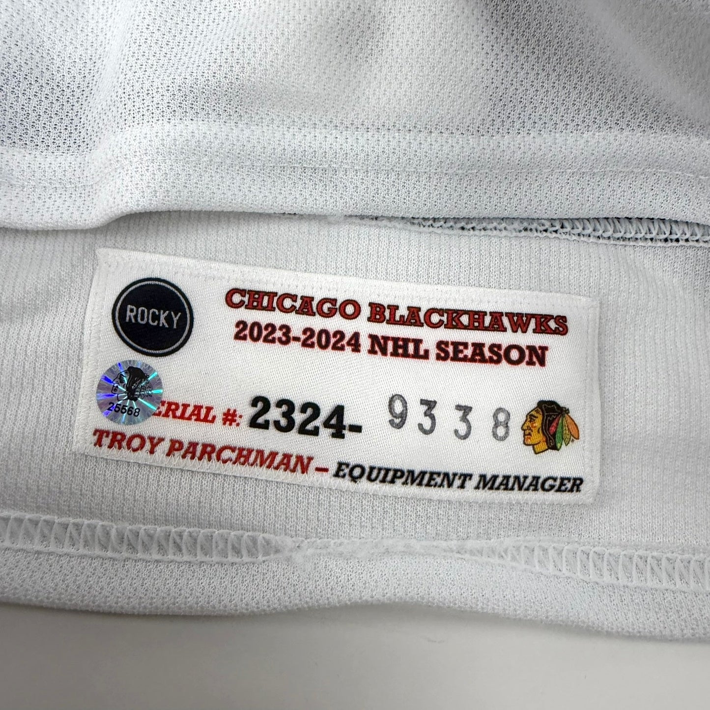 Nikita Zaitsev #22 Home Chicago Blackhawks Game Worn Jersey 2023-2024, Set 2 | 9338-25568