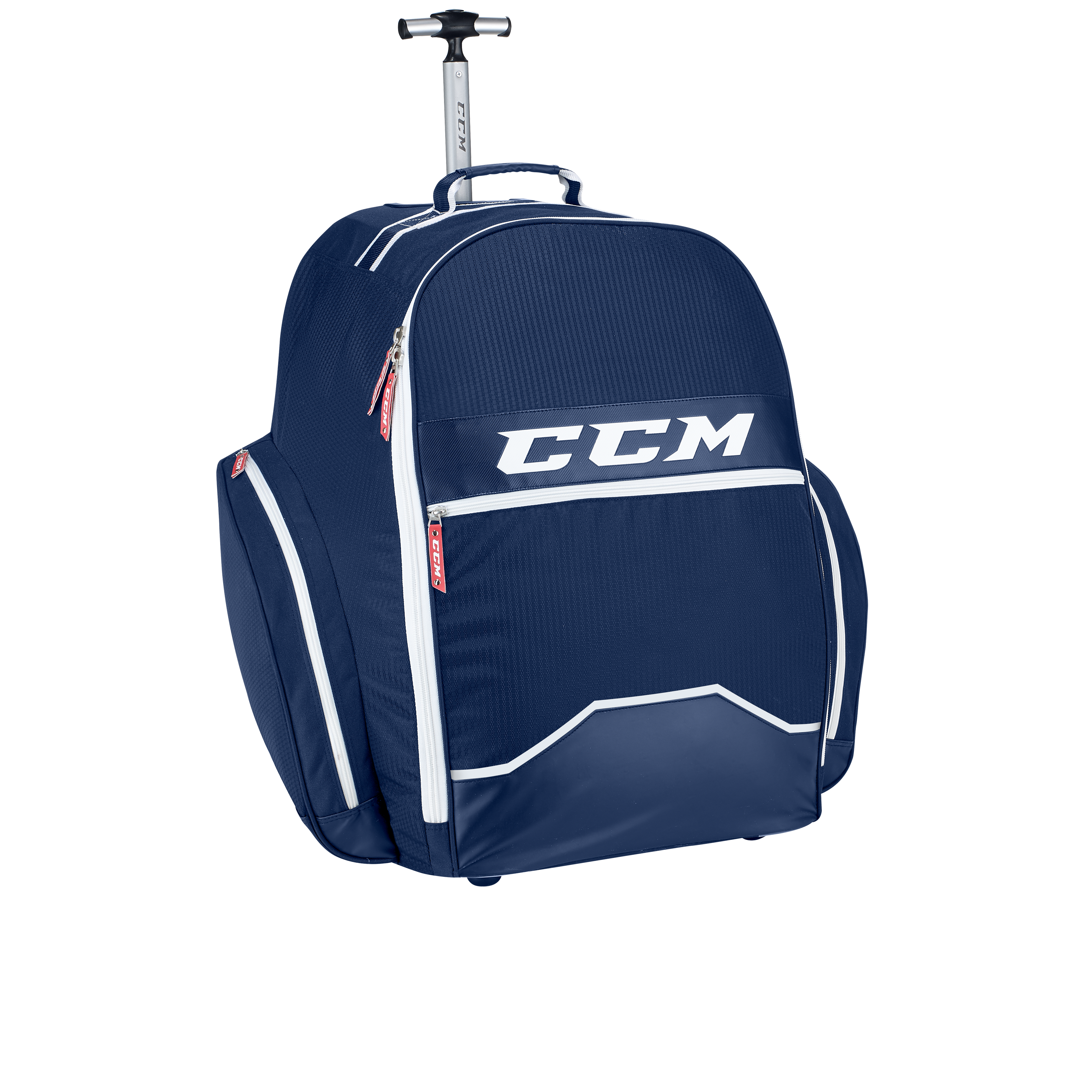 Navy CCM 390 Wheeled Player Core Carry Bag | #191520294502 - Top Flight Hockey