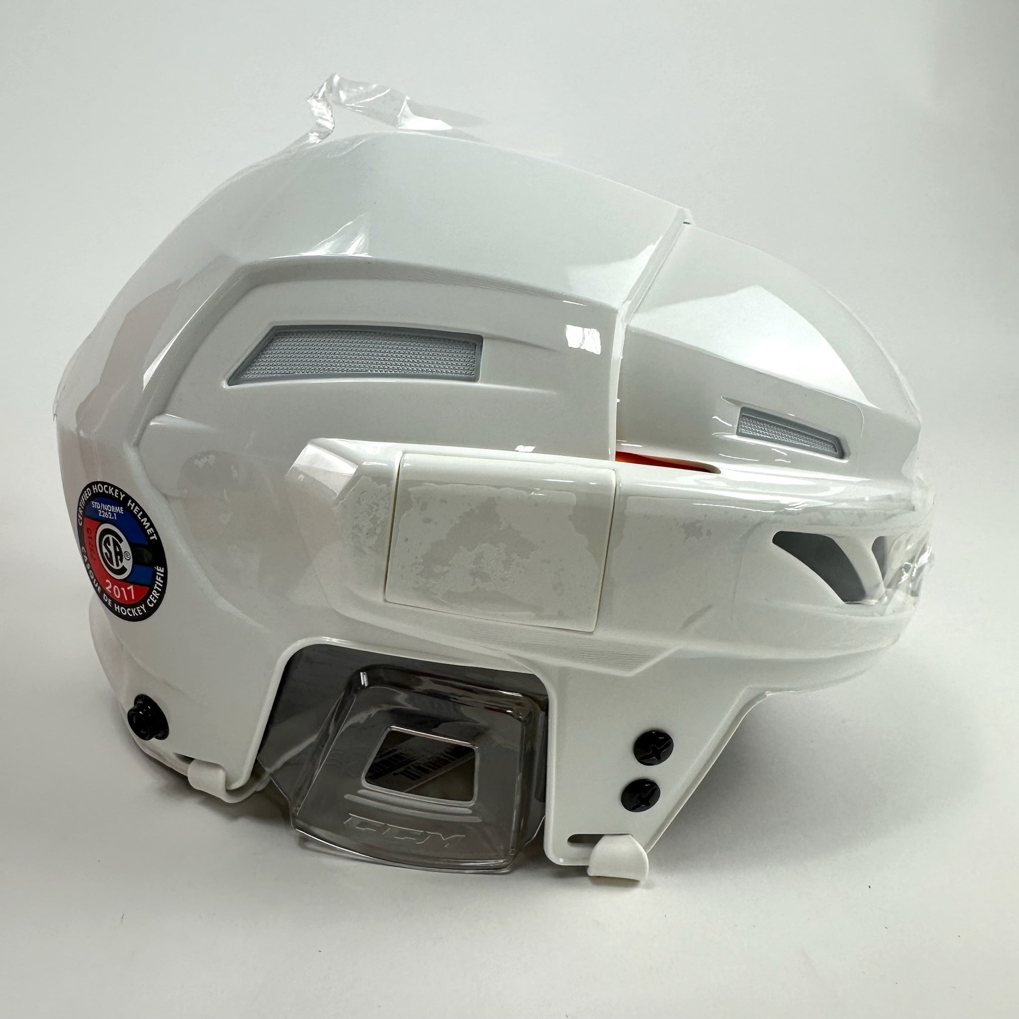 Brand New Medium White CCM Fitlite 3DS Helmet