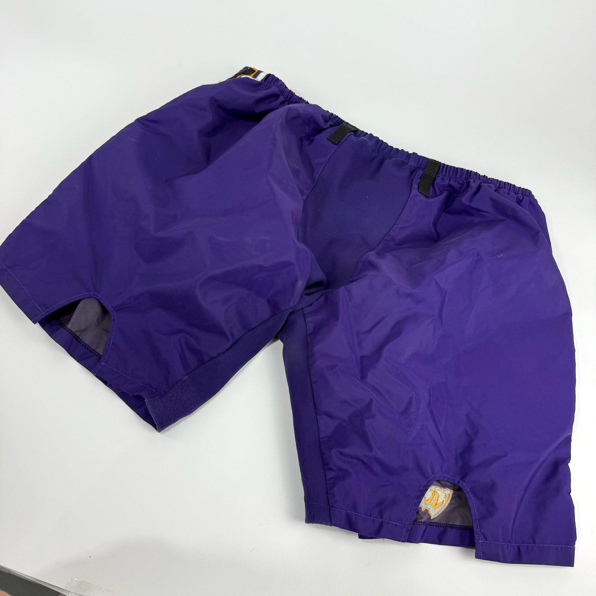 Used Purple and Yellow CCM PP10 Goalie Shell | Sr Large/XL | E356 - Top Flight Hockey