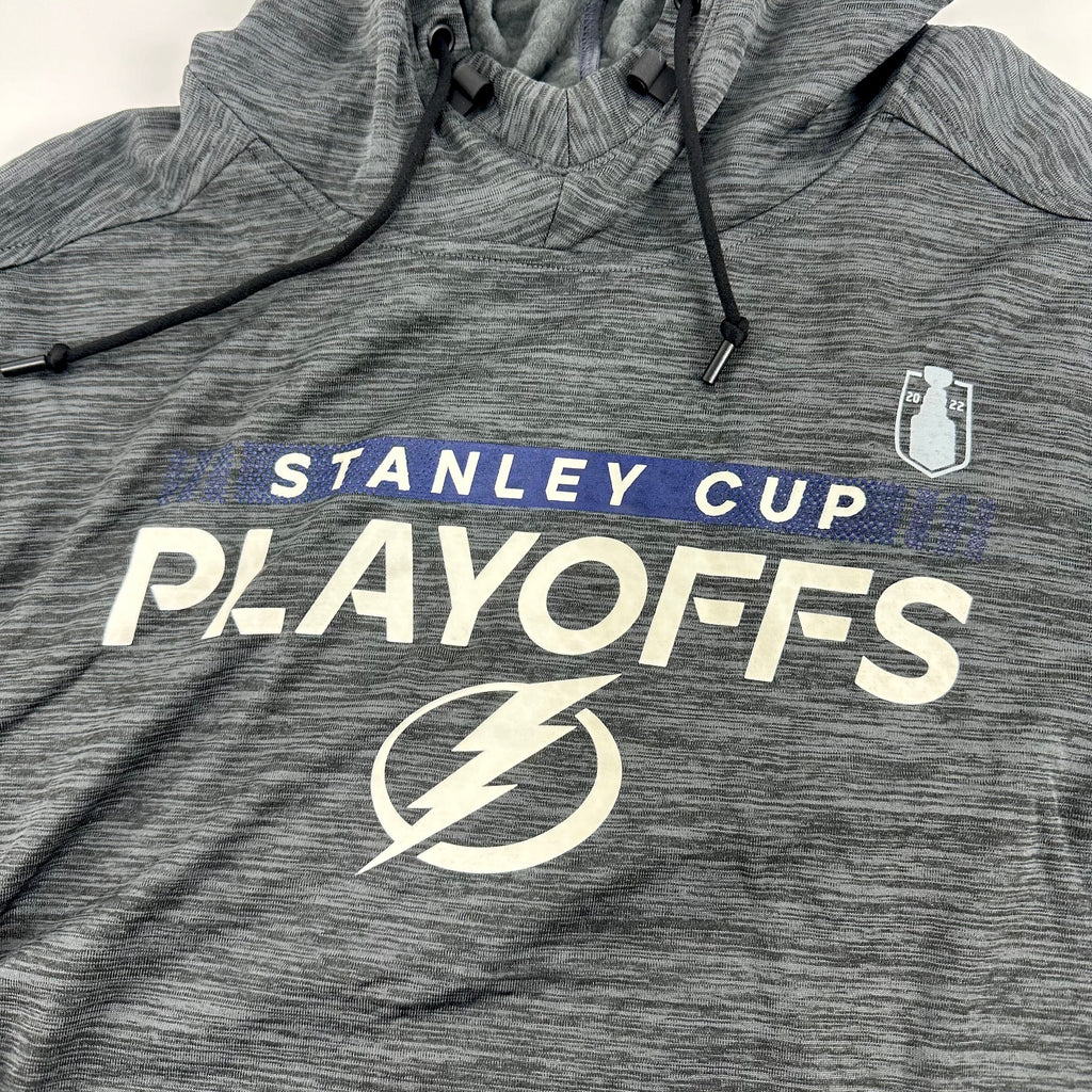 Brand New Grey Tampa Bay Lightning Fanatics Short Sleeve Sweatshirt | #TBL280 - Top Flight Hockey