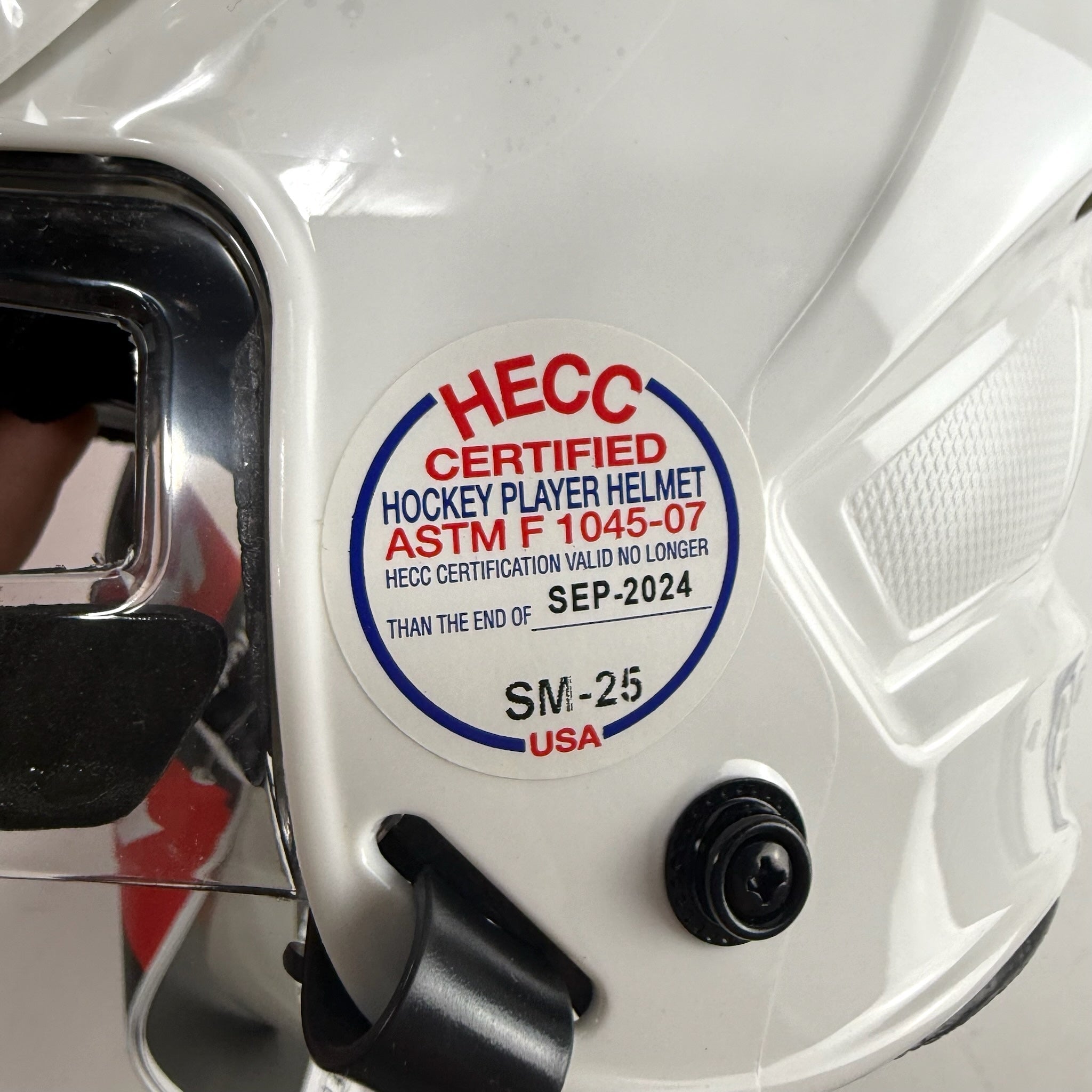 New White CCM FL 60 Helmet | Medium - Top Flight Hockey