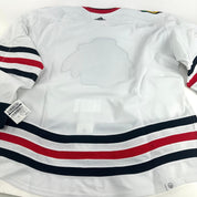 Brand New White PrimeGreen MIC Adidas Chicago Blackhawks Blank Game Jersey - Size 60 - Top Flight Hockey