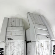 Used White Vaughn XFP Goalie Pads | 31 +2" - Top Flight Hockey