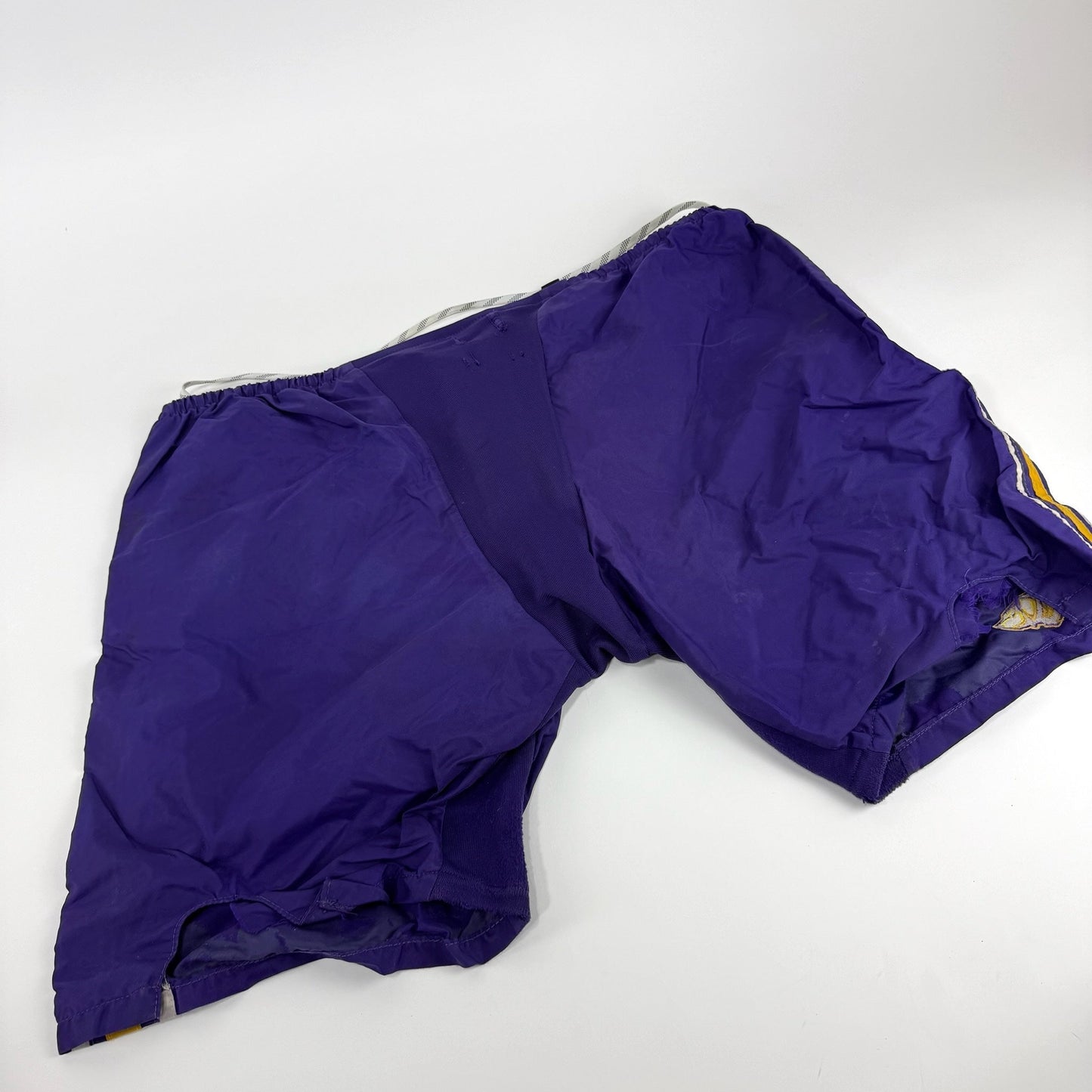 Used Purple and Yellow CCM PP10 Goalie Shell | Sr Large/XL | E347 - Top Flight Hockey
