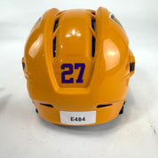 Used Sunflower Yellow CCM Tacks 910 Helmet | Small | E484