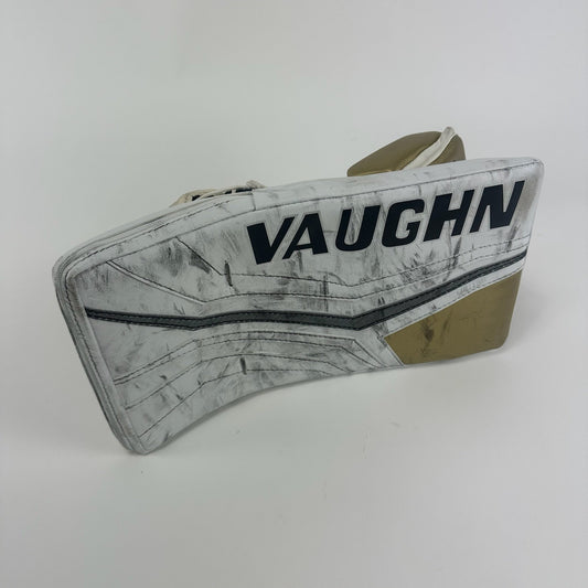 Used Vegas Knights White and Gold Vaughn V10 Blocker | Full Right | Saville