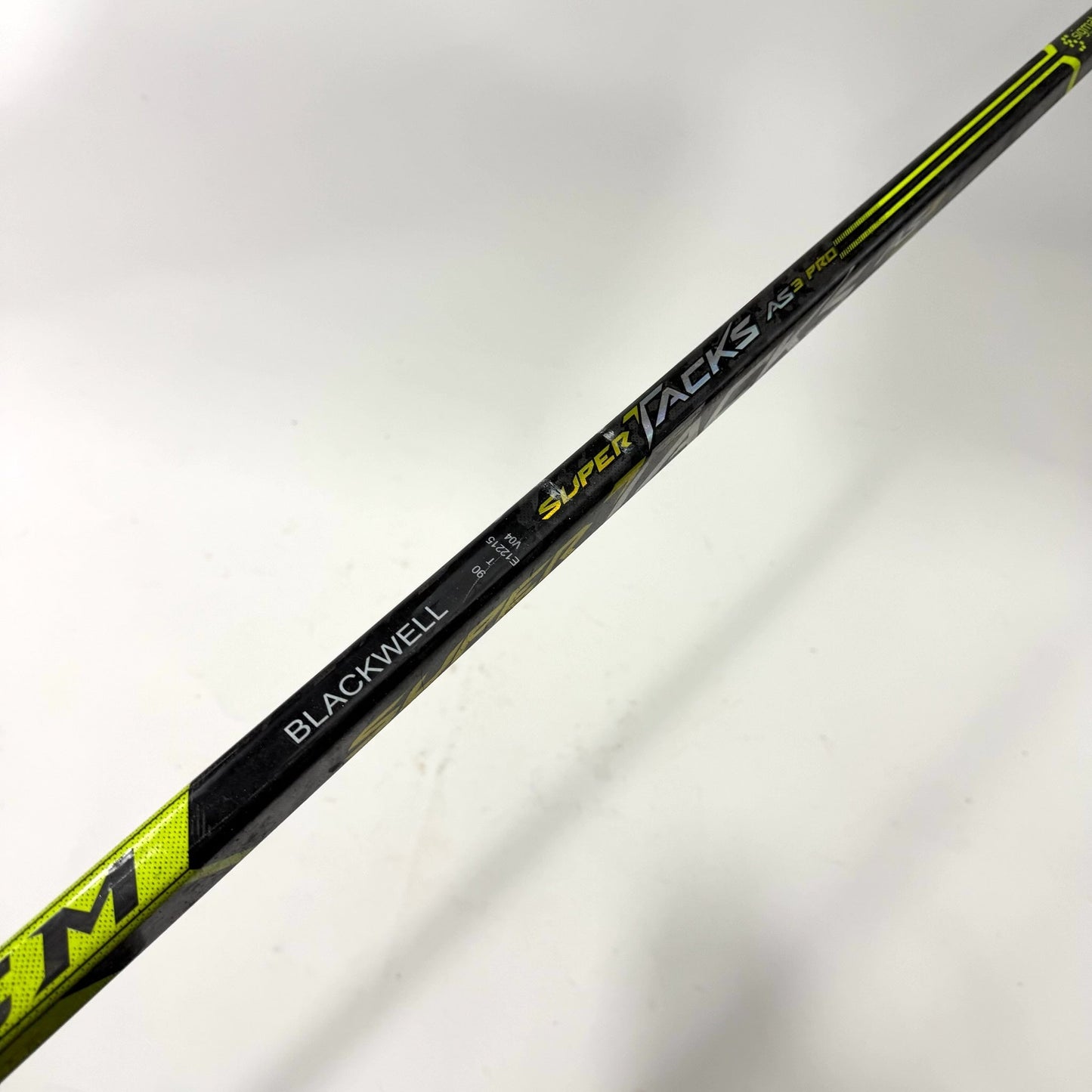 Broken Right CCM Super Tacks AS3 Pro | 90 Flex P92 Curve Grip | Blackhawks Collin Blackwell | CH7