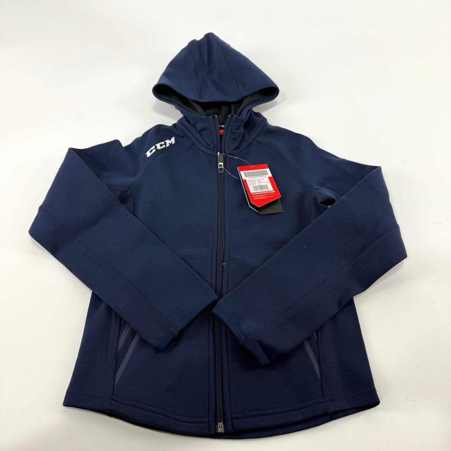 New Navy CCM Premium Full Zip Hooded Fleece | Youth S | #191520016272