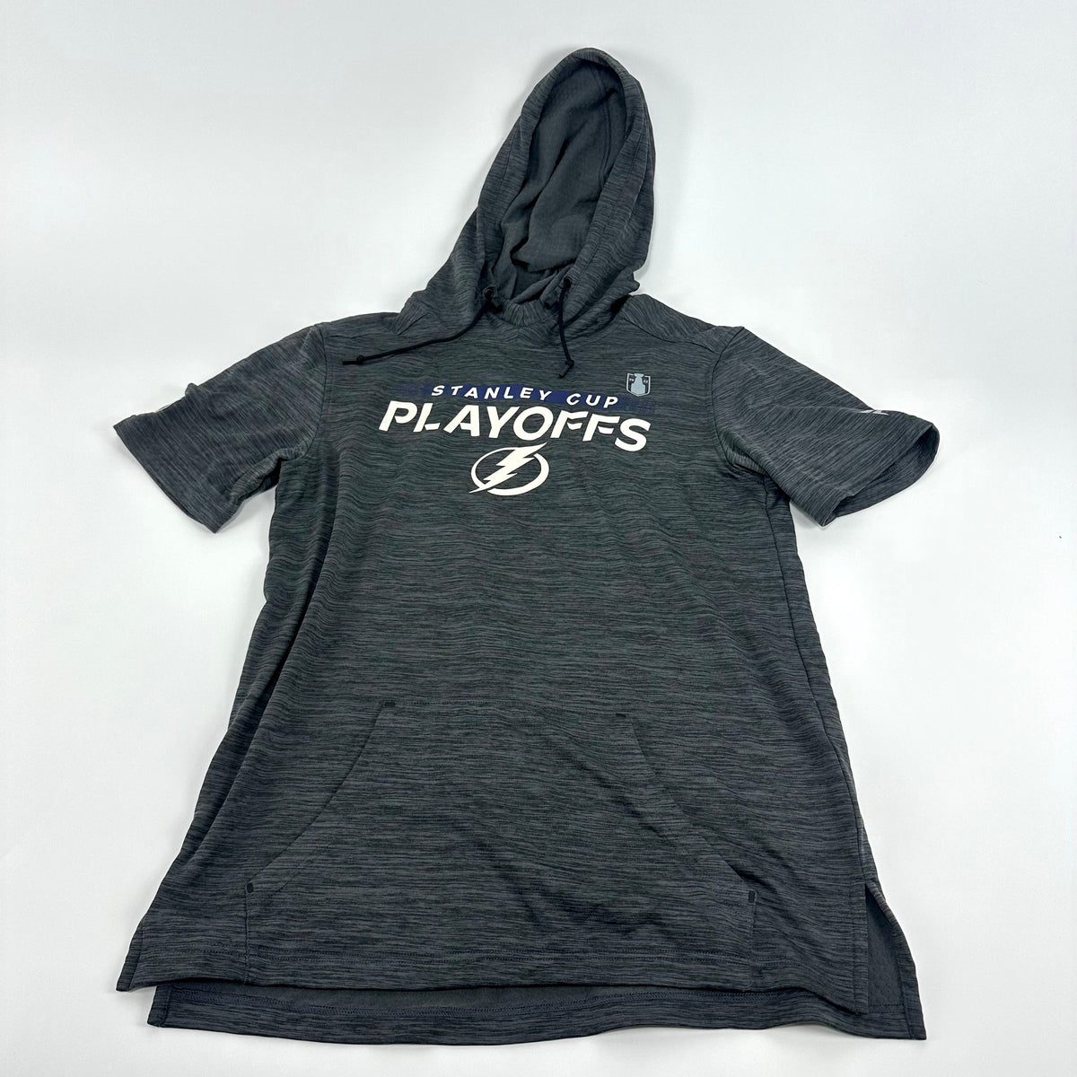 Brand New Grey Tampa Bay Lightning Fanatics Short Sleeve Sweatshirt | #TBL280 - Top Flight Hockey