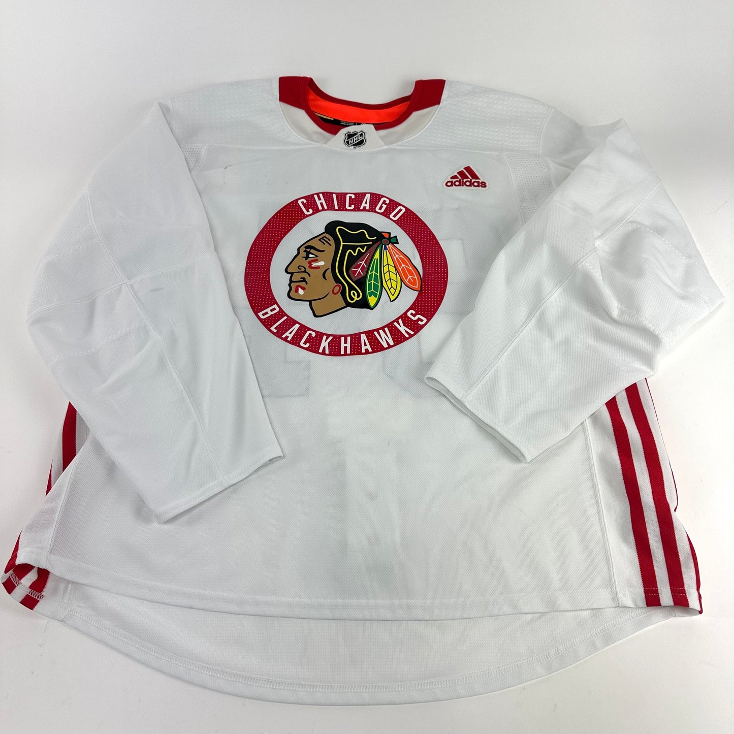 PHARAND #64 - White Chicago Blackhawks Camp / Practice Jersey - Adidas MIC Size 56