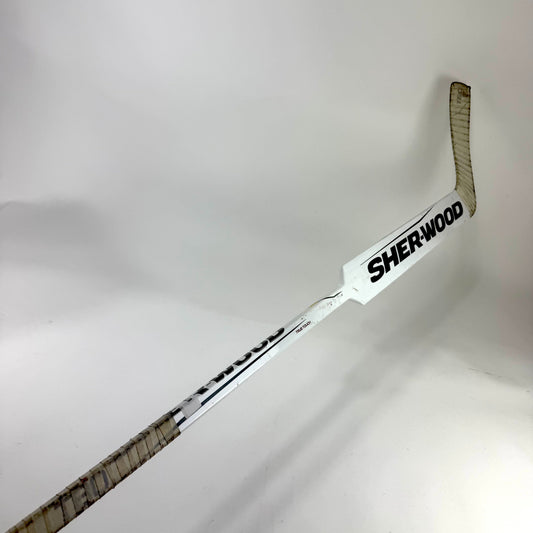Used Regular Sherwood T80 Goalie Stick | 26" Paddle Wedge Curve | E716