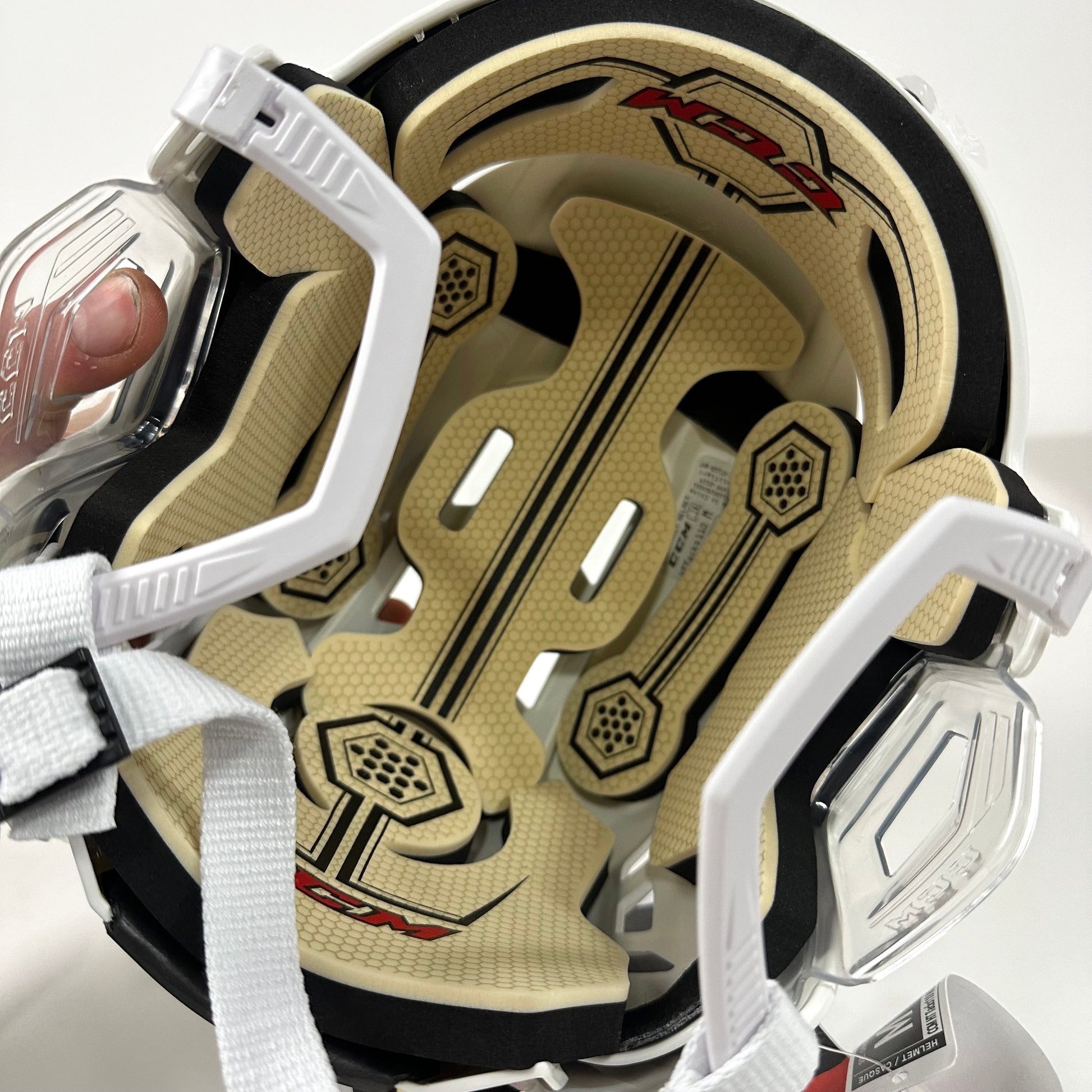 Brand New CCM Tacks 110 Helmet In Box - White - Medium - #CCM382 - Top Flight Hockey