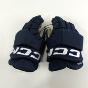 Used Navy CCM Tacks Pro Gloves | 14" | D359