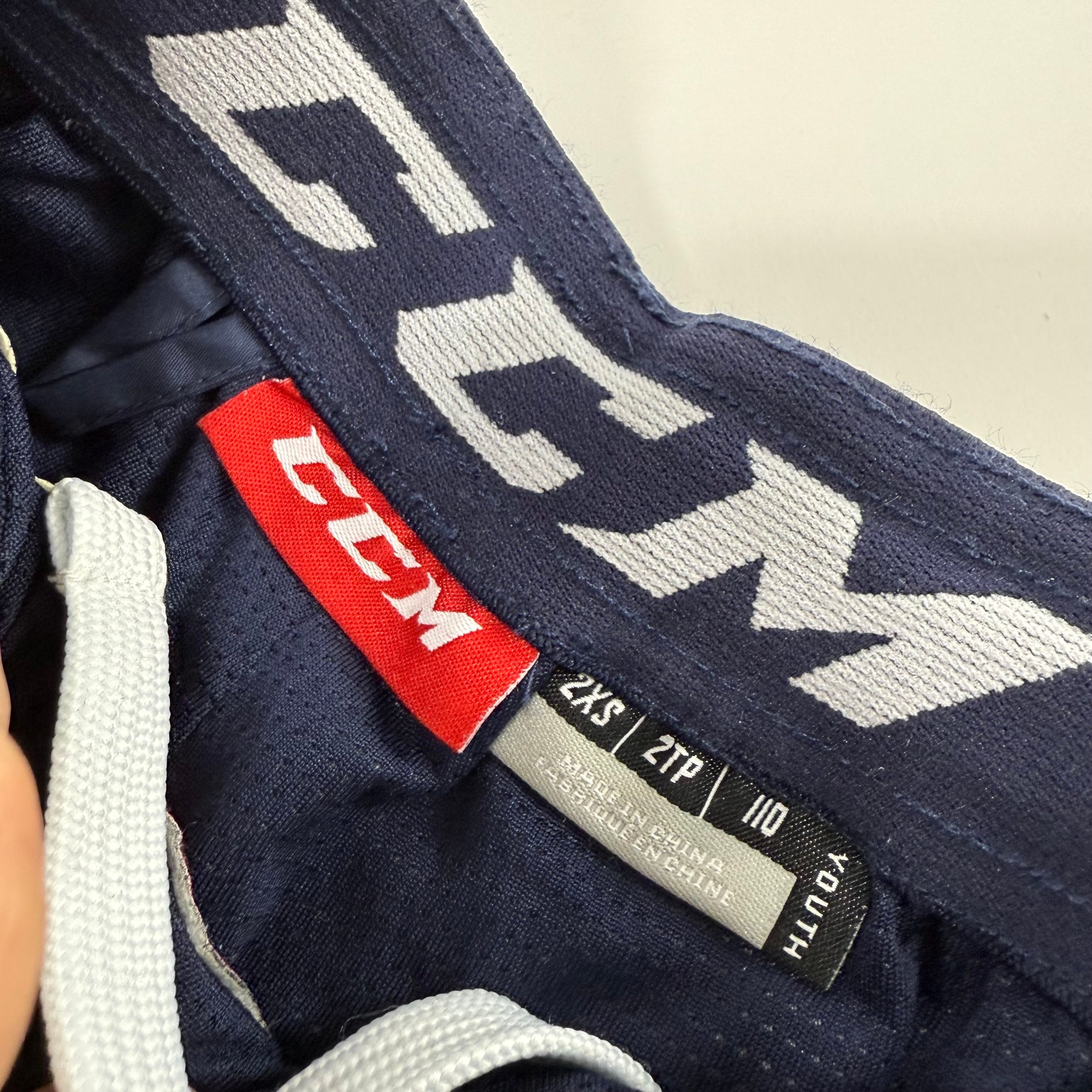 New Navy CCM Youth Hockey Warm Up Pant | Youth XXS | #888600267630 - Top Flight Hockey