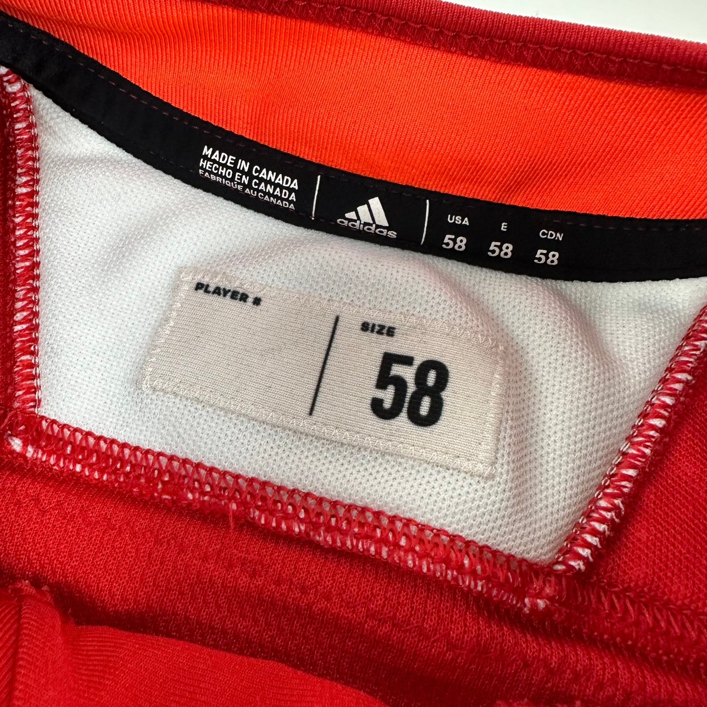 FELCMAN #75 - Red Chicago Blackhawks Practice Jersey - Adidas MIC Size 58