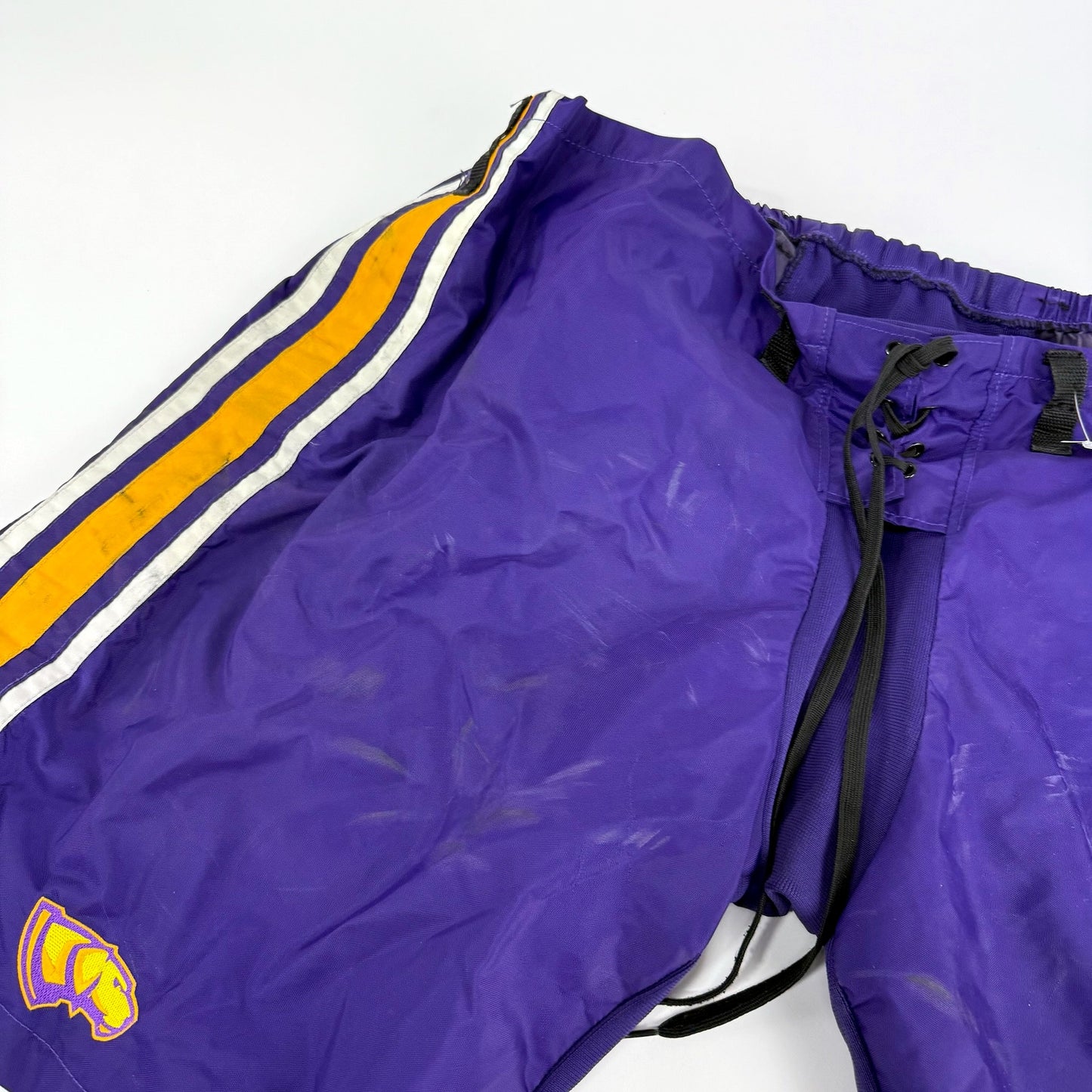 Used Purple and Yellow CCM PP10 Goalie Shell | Sr Large/XL | E356 - Top Flight Hockey