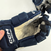 Used Navy CCM Tacks Pro Gloves | 14" | D365