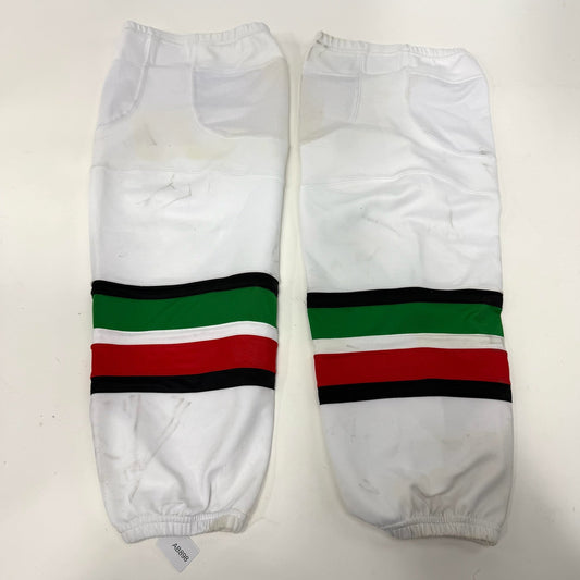 Used White Green Red Socks with Velcro | Senior | AB898