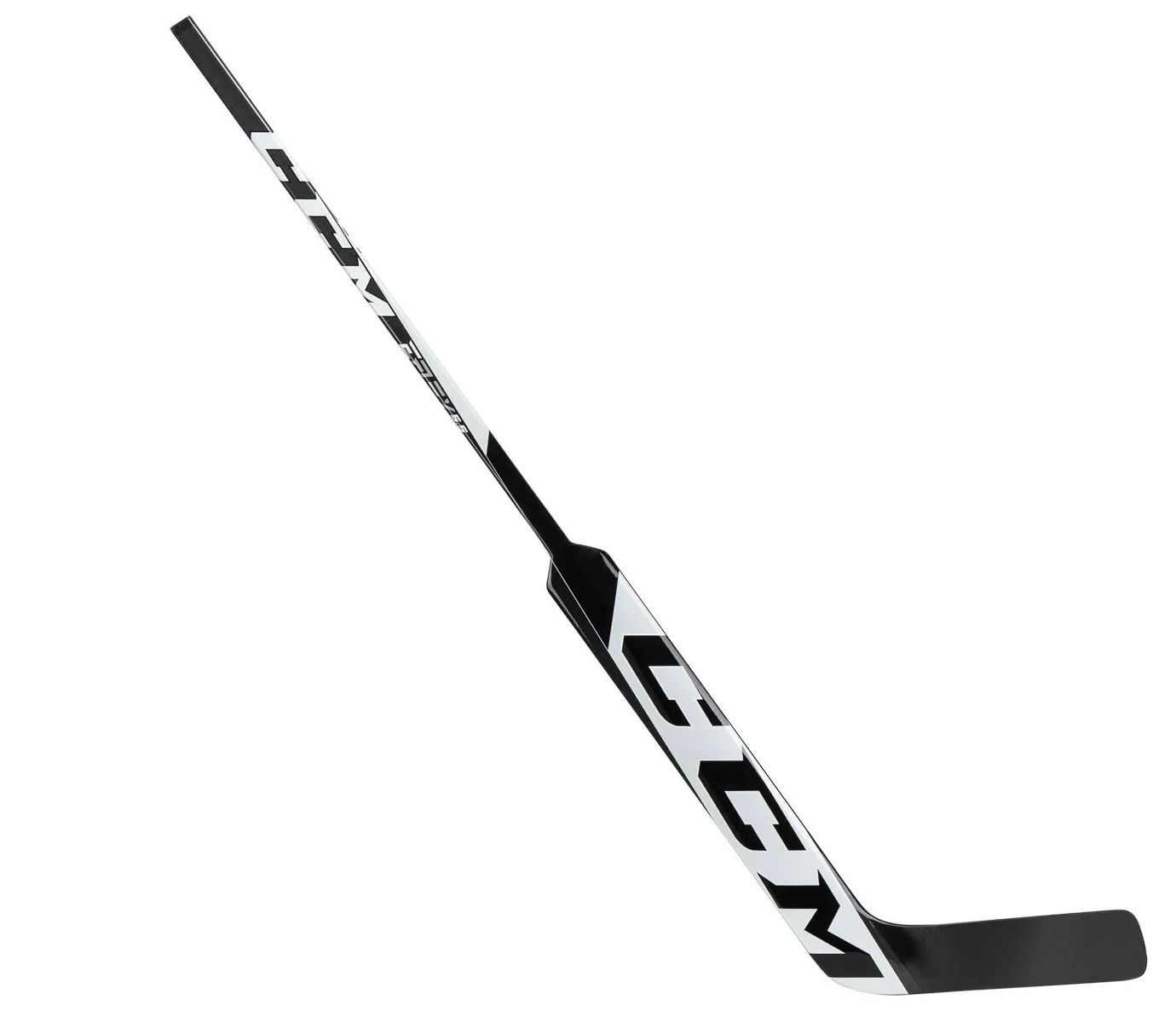 New Full Right CCM Black/White E Flex 5.5 Goalie Stick | P4 Curve 26" | #191520411718 - Top Flight Hockey