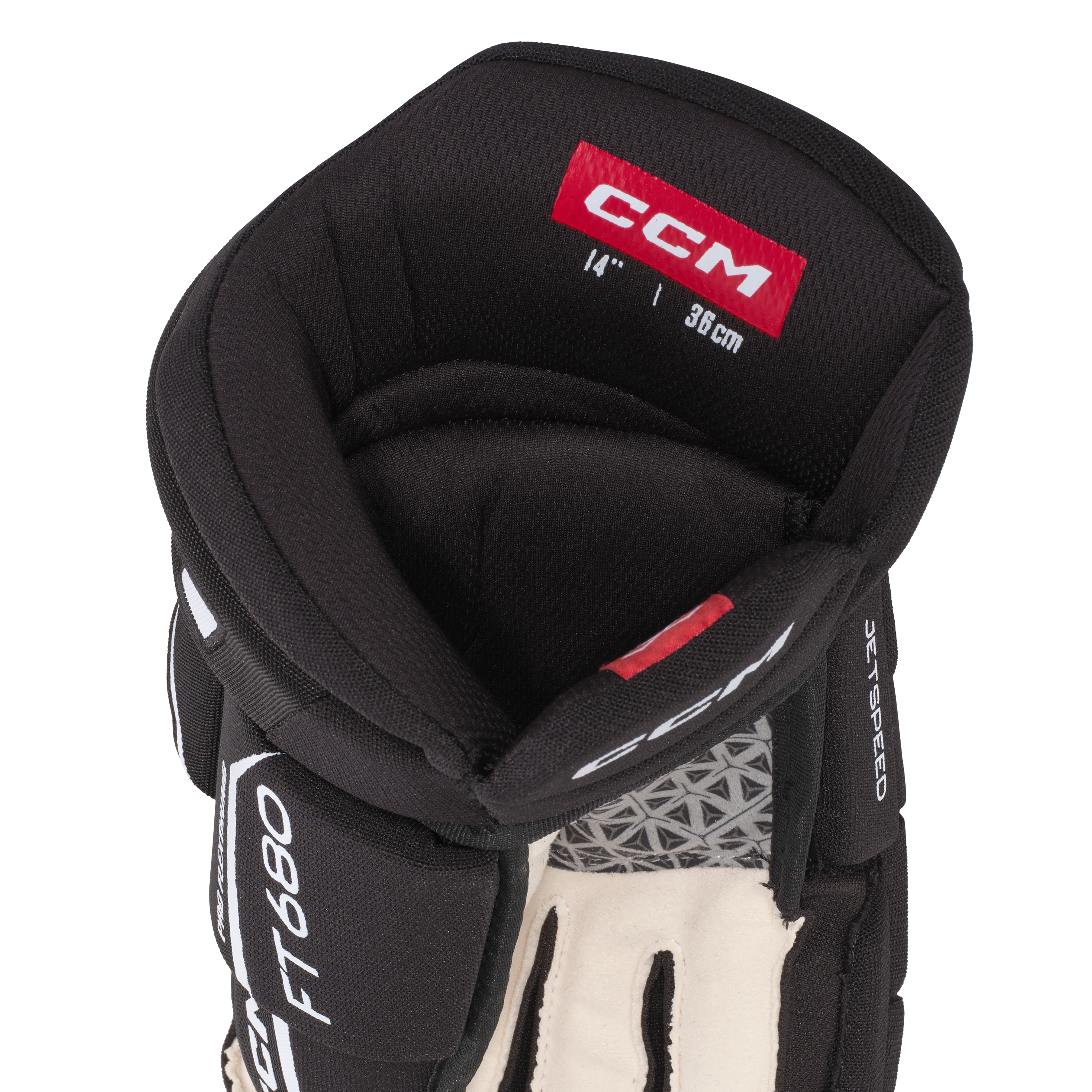 Black New CCM JetSpeed FT680 Gloves Senior Size 13" Retail