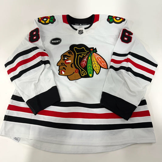 Mike Hardman #86 Away Chicago Blackhawks Team Issued Jersey 2023-2024, Set 22/23 - 1 | 25639 - Top Flight Hockey