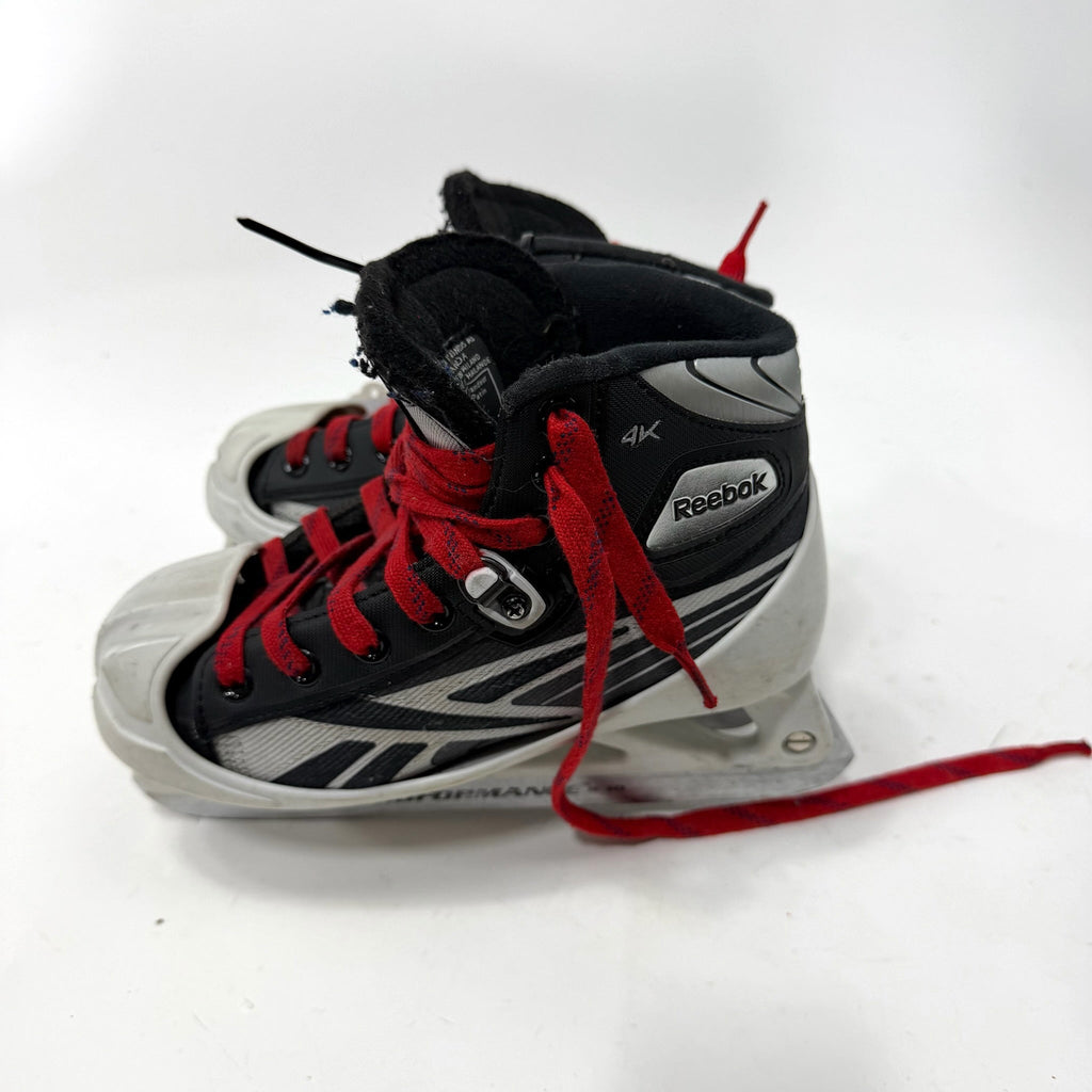 Used Reebok 4k Goalie Skates | Size 2 D | AB487 - Top Flight Hockey