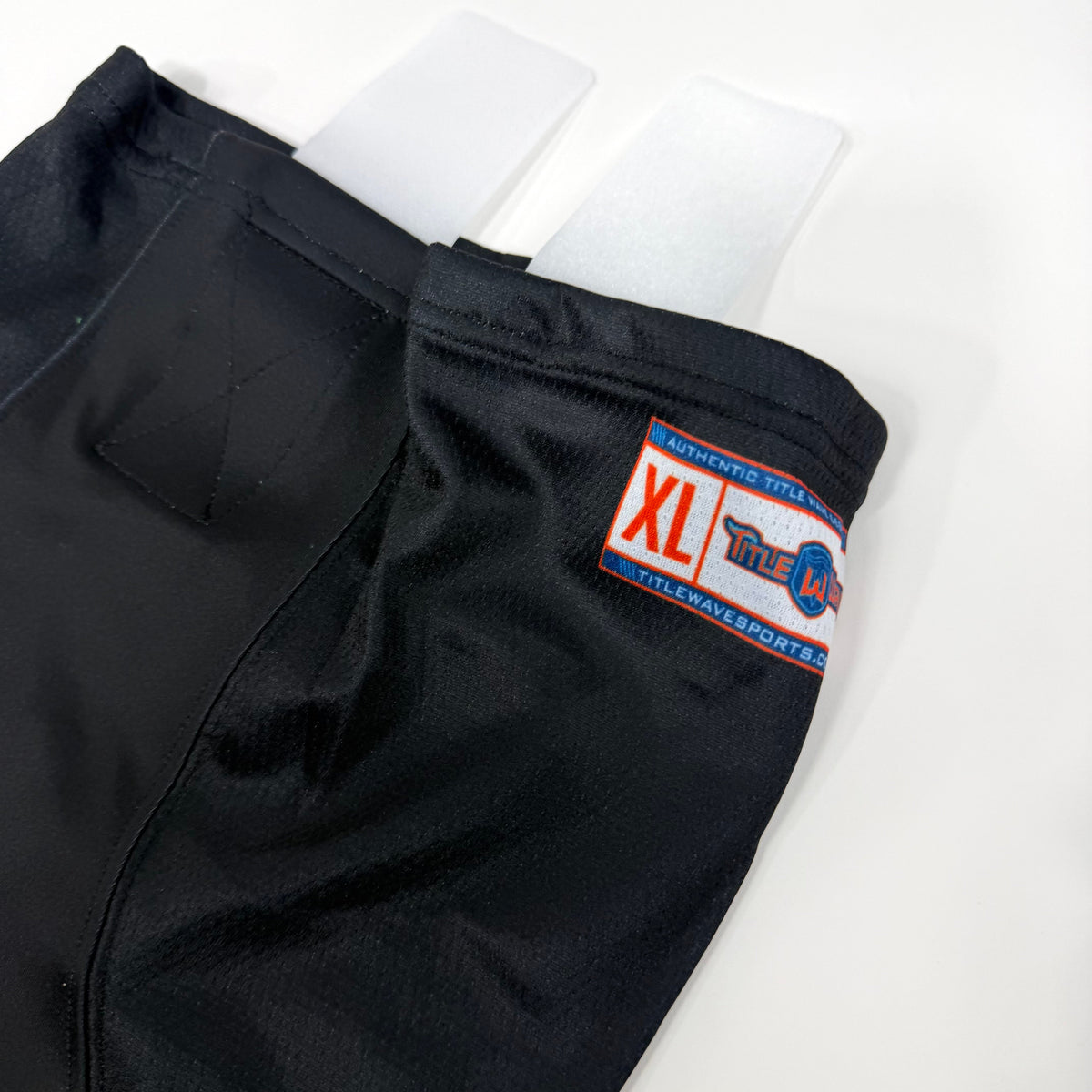 New Black Tidal Wave Socks with Velcro | Senior XL | AB226