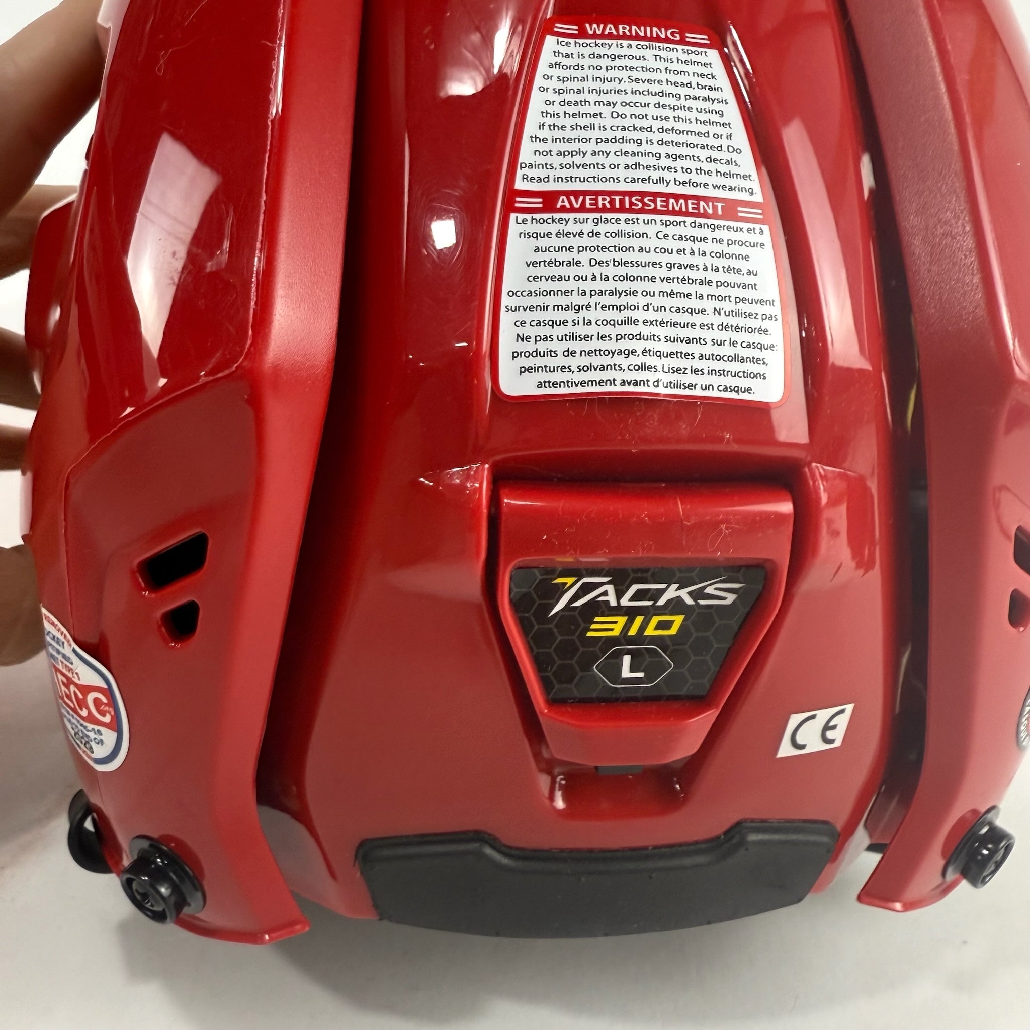 New Red CCM Tacks 310 Helmet | Large - Top Flight Hockey