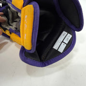 Used Yellow and Purple CCM 4 Roll Pro Gloves | 14" | E453 - Top Flight Hockey
