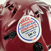 Brand New Small CCM Tacks 710 Burgundy Helmet - Top Flight Hockey