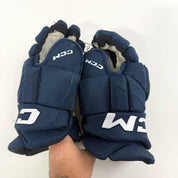Used Navy CCM Jetspeed Pro Gloves | 15" | D380
