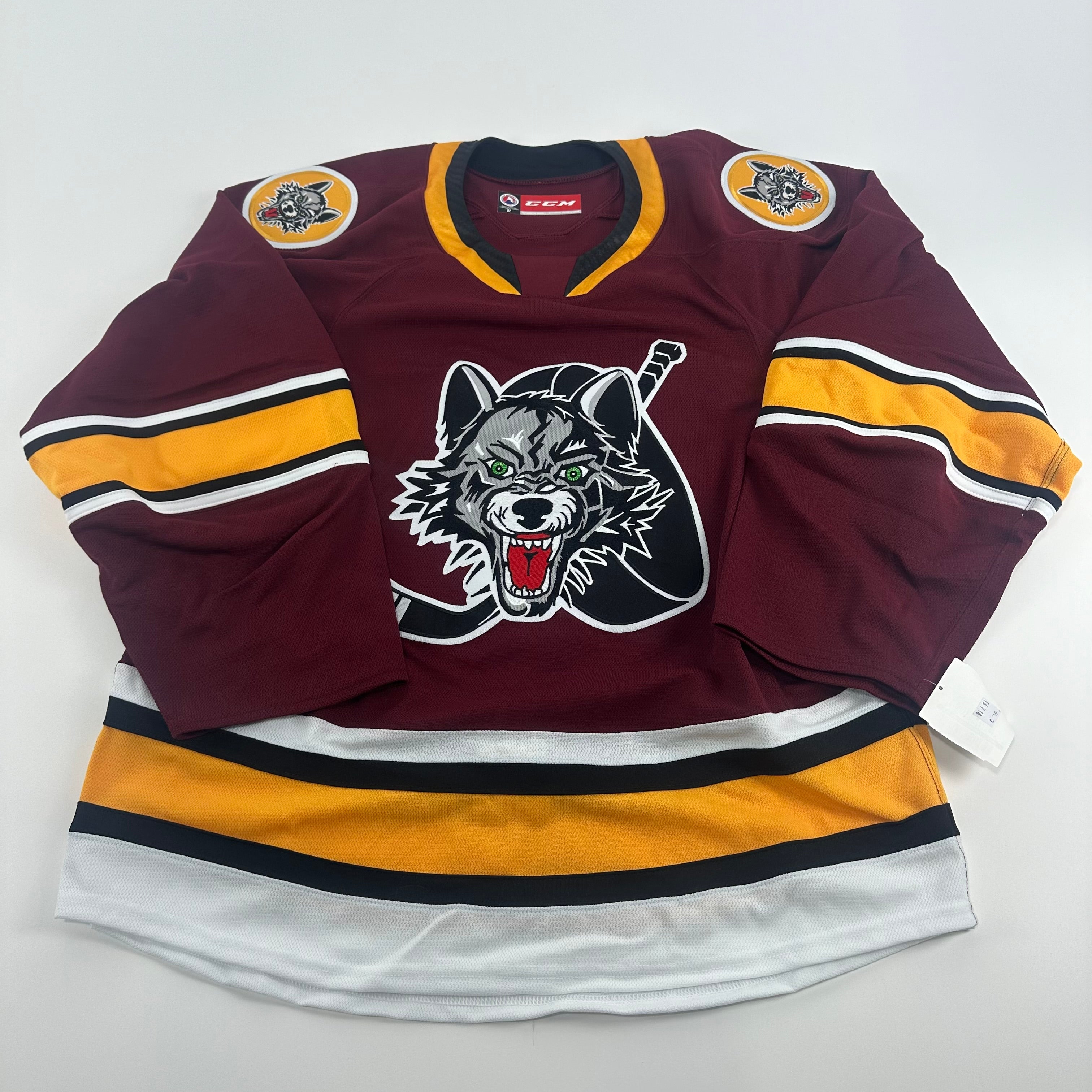 Brand New Authentic Chicago Wolves AHL Quicklite Game Jersey - MIC Made in Canada - Top Flight Hockey