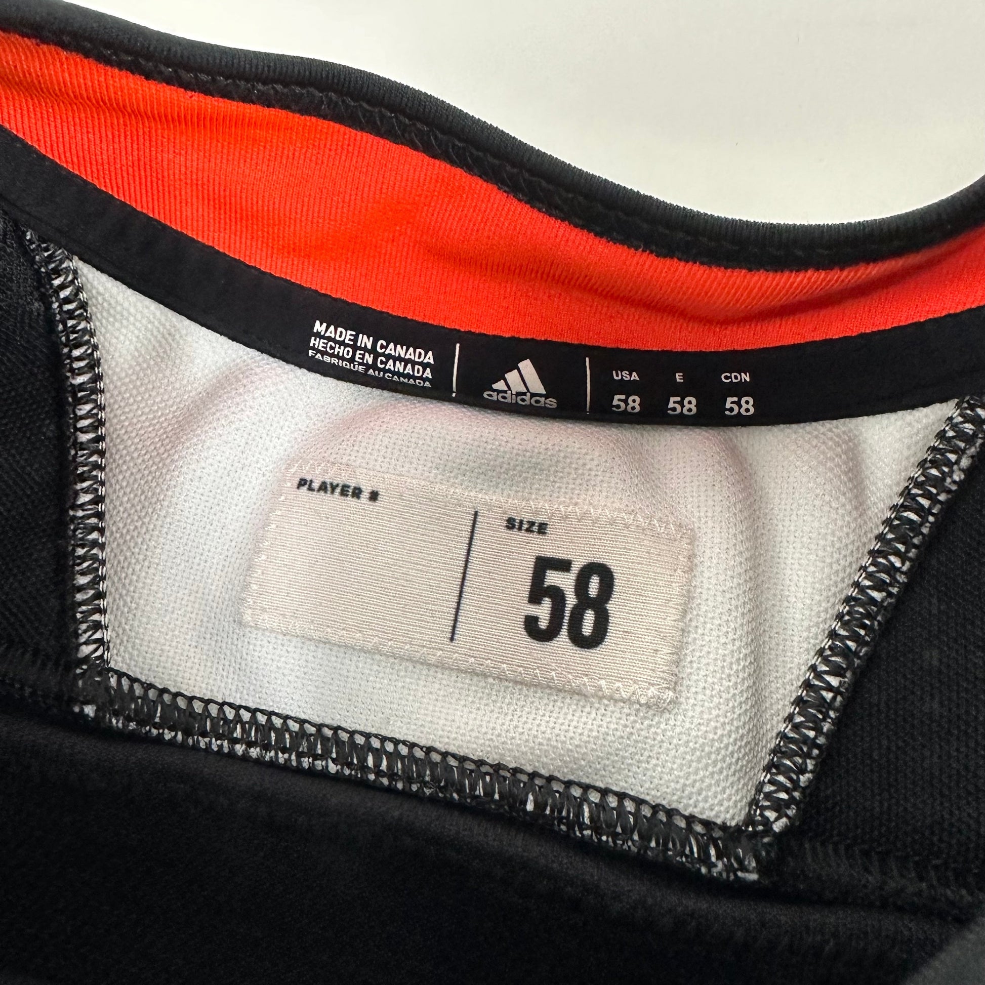 GICEWICZ #15 - Black Chicago Blackhawks Practice Jersey - Adidas MIC Size 58 - Top Flight Hockey