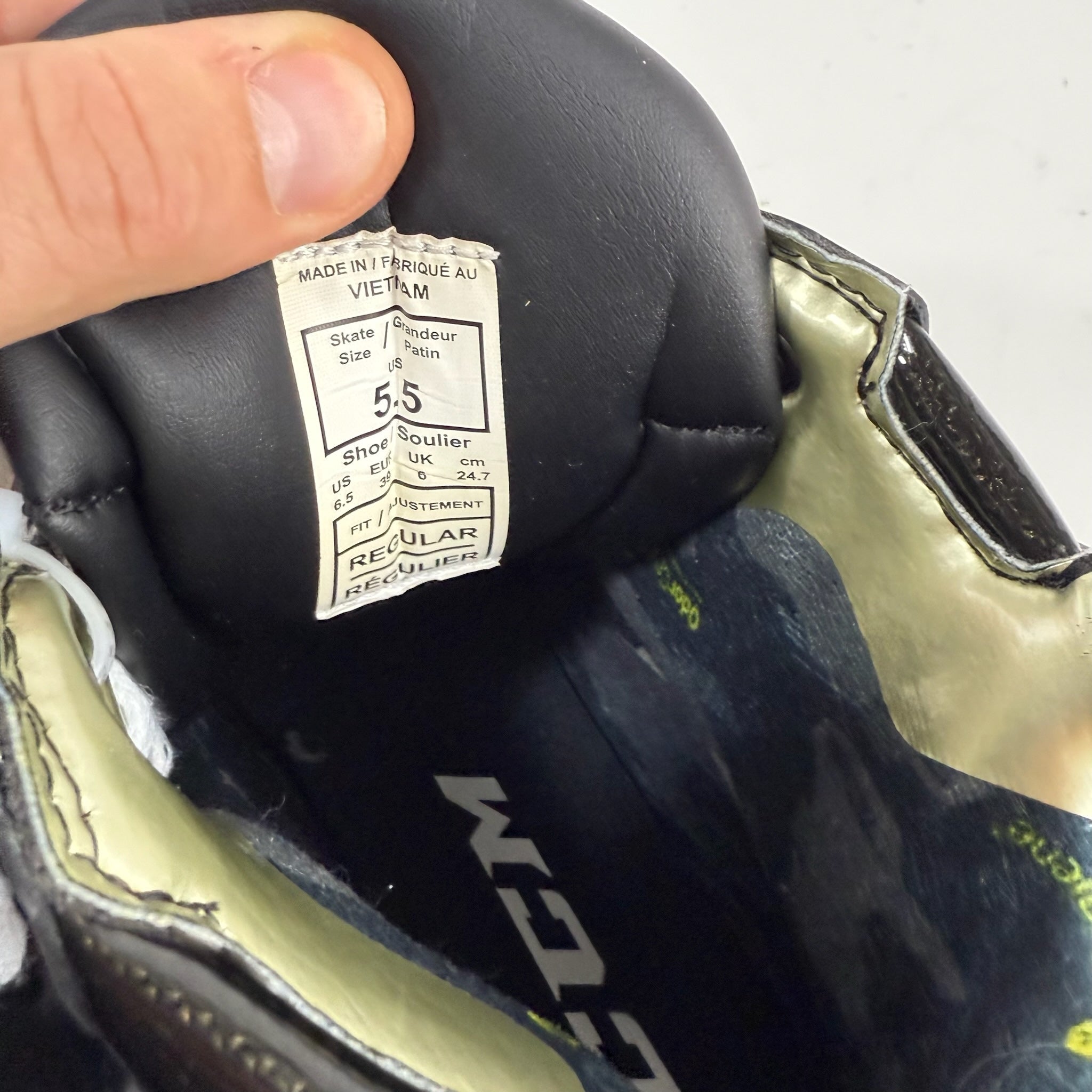 Used CCM Tacks ASV Pro Goalie Skate Prototype | 5.5 R | E331 - Top Flight Hockey