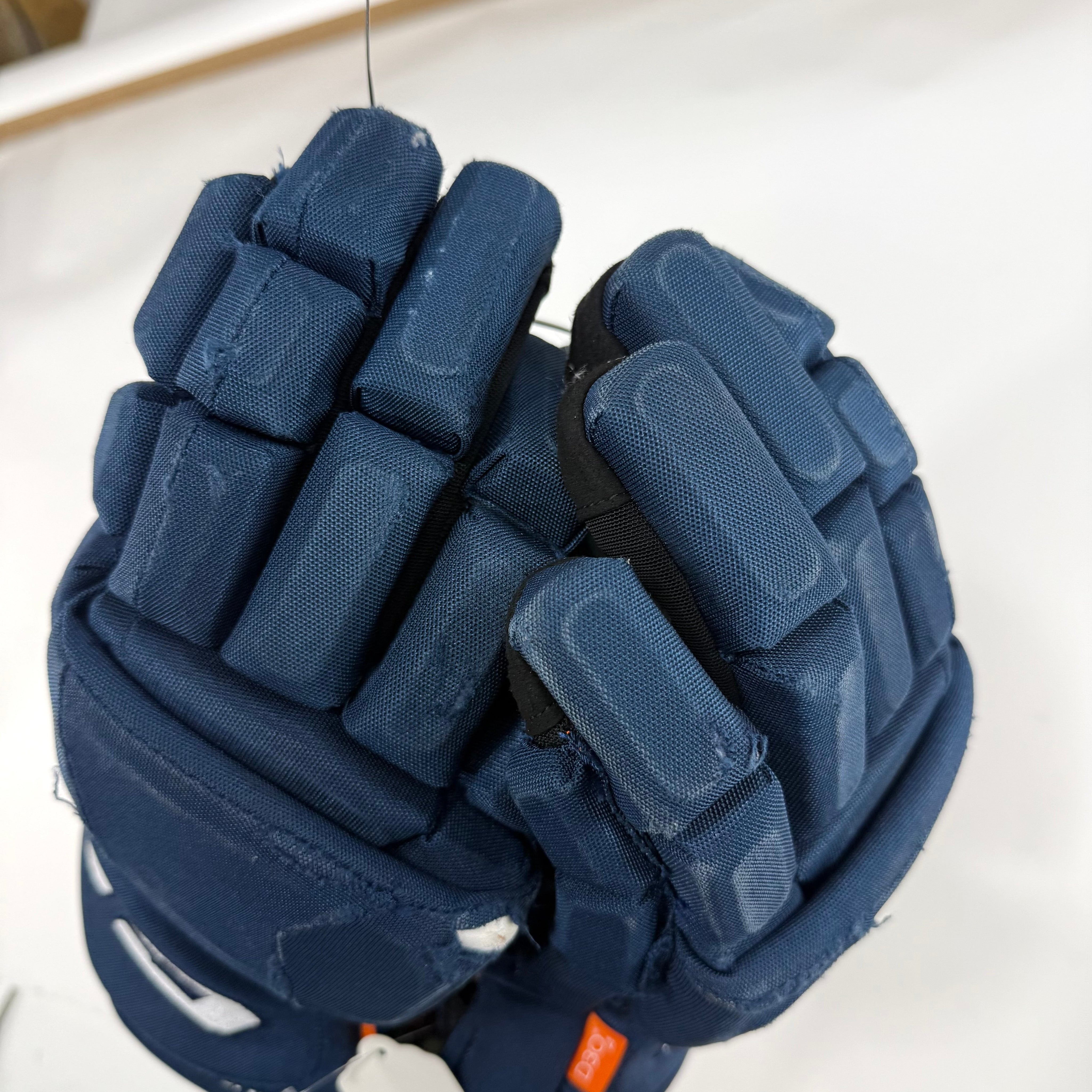 Used Navy CCM Jetspeed Pro Gloves | 14" | D366