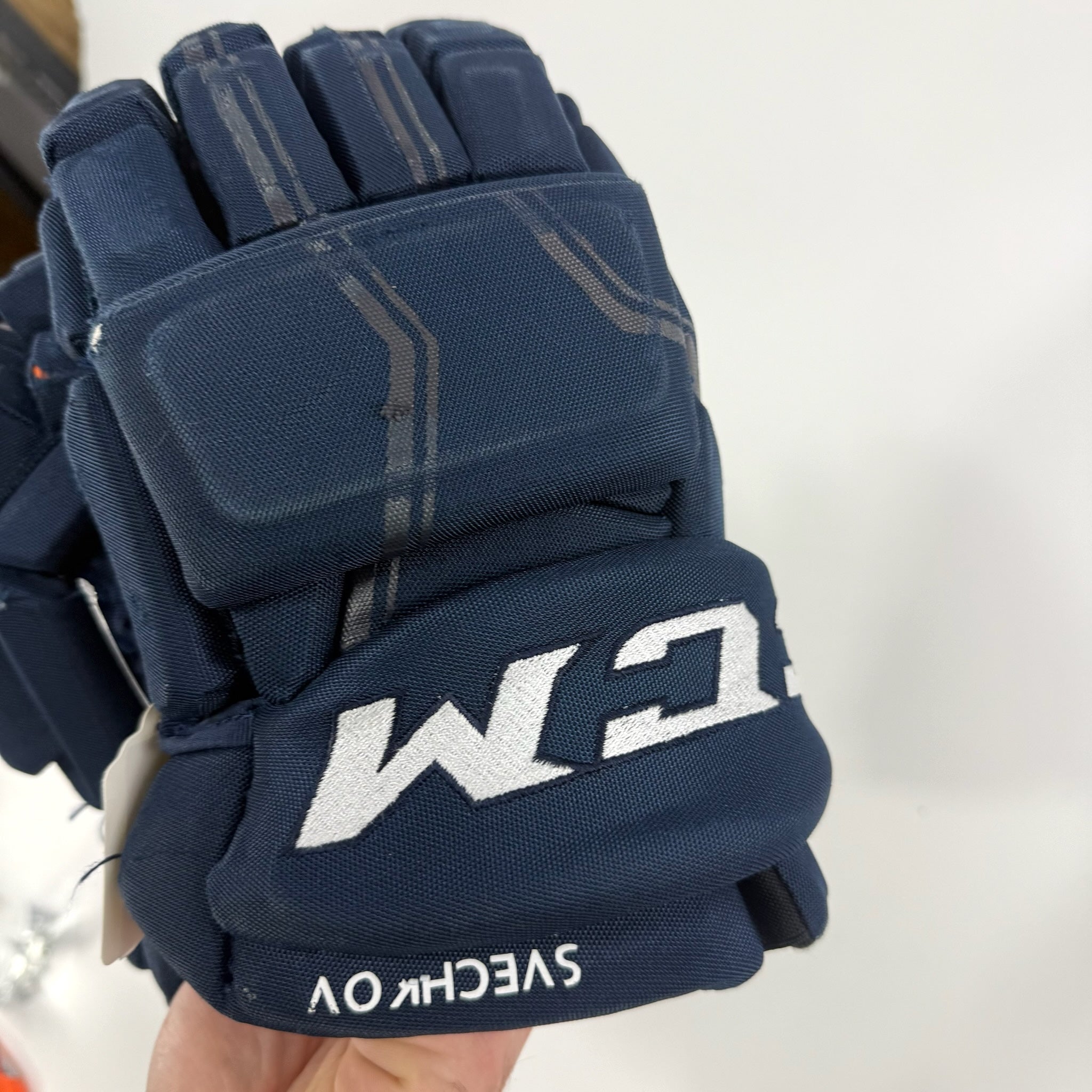 Used Navy CCM HGQL Gloves | 13" | D367