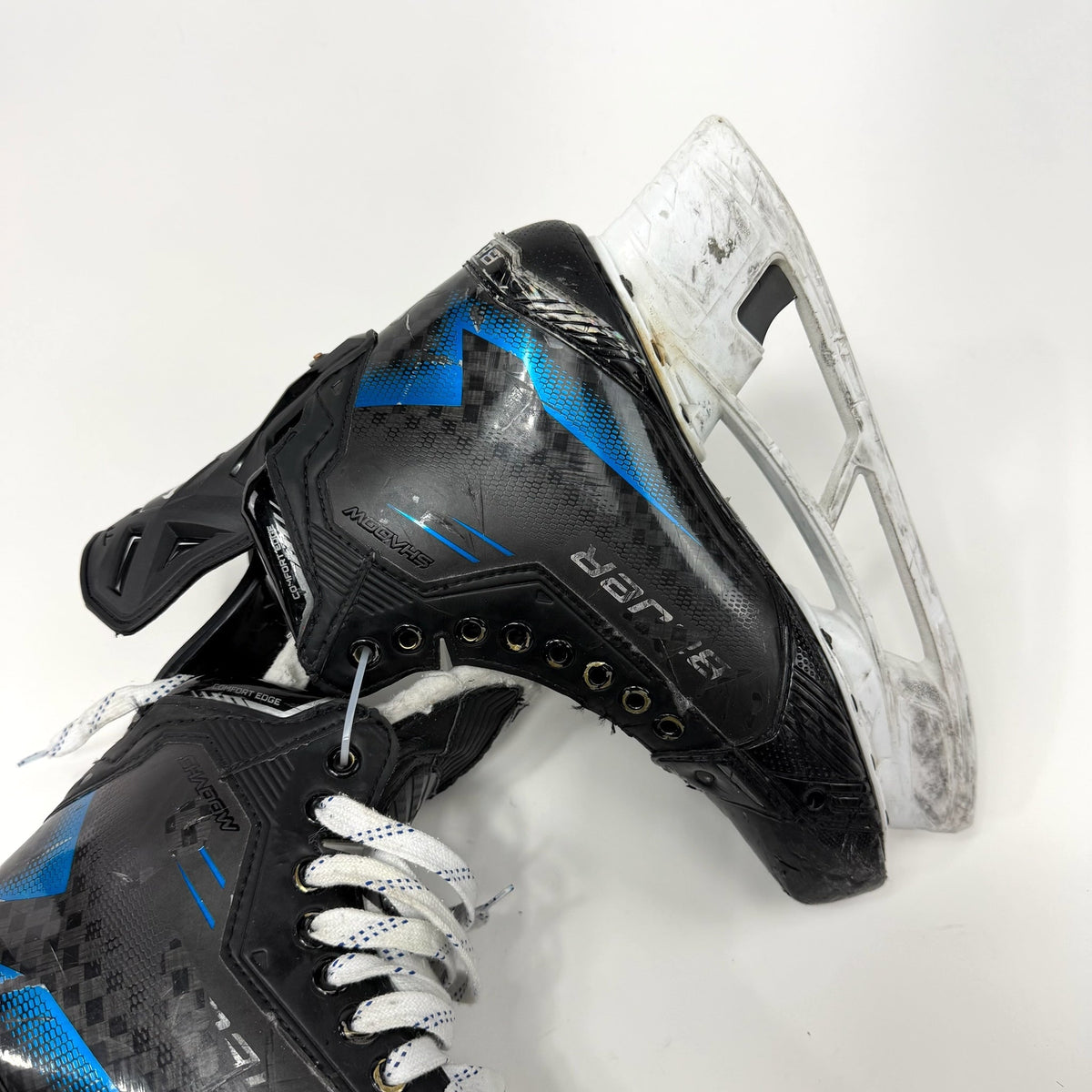 Used Blue Bauer Supreme Shadow Skates | 8.5 Fit 1 | J123 - Top Flight Hockey