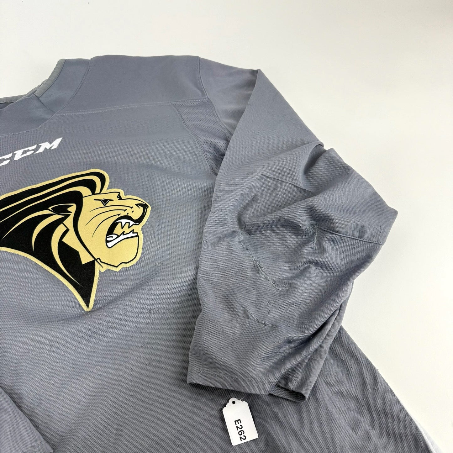 Used Grey Lindenwood CCM Practice Jersey | XL | E262 - Top Flight Hockey