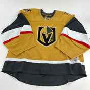 Brand New GOLD Primegreen Vegas Golden Knights MIC Made in Canada Blank Game Jersey - Size 58G