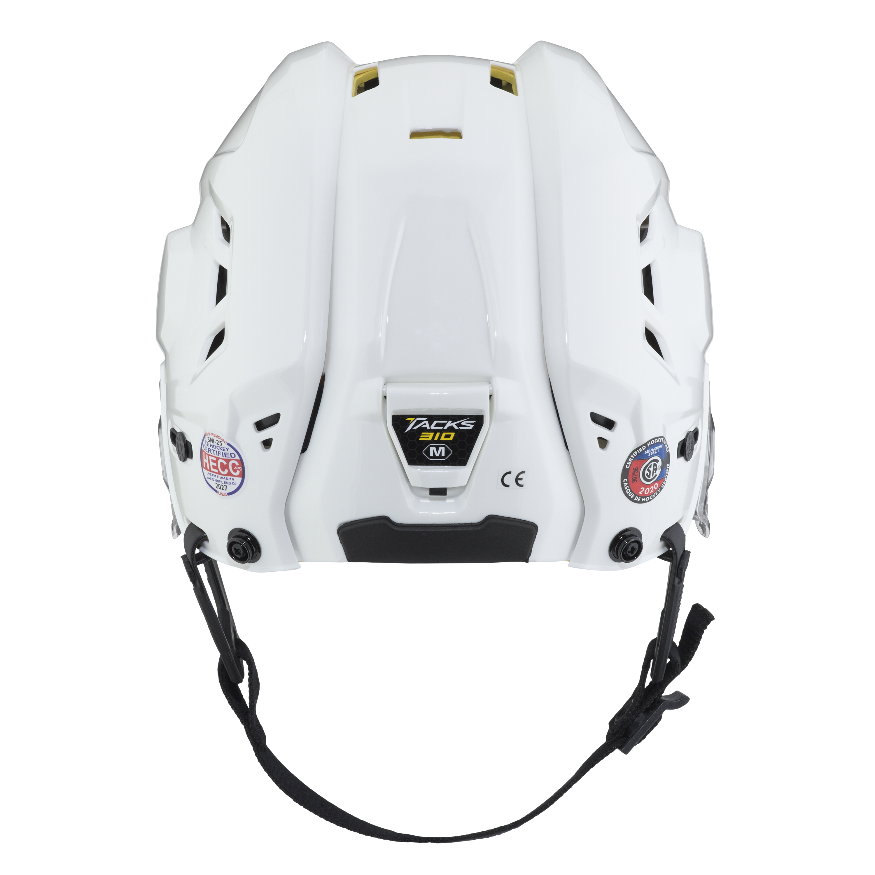 New White Senior Medium CCM Tacks 310 Helmet Cage Combo - Top Flight Hockey