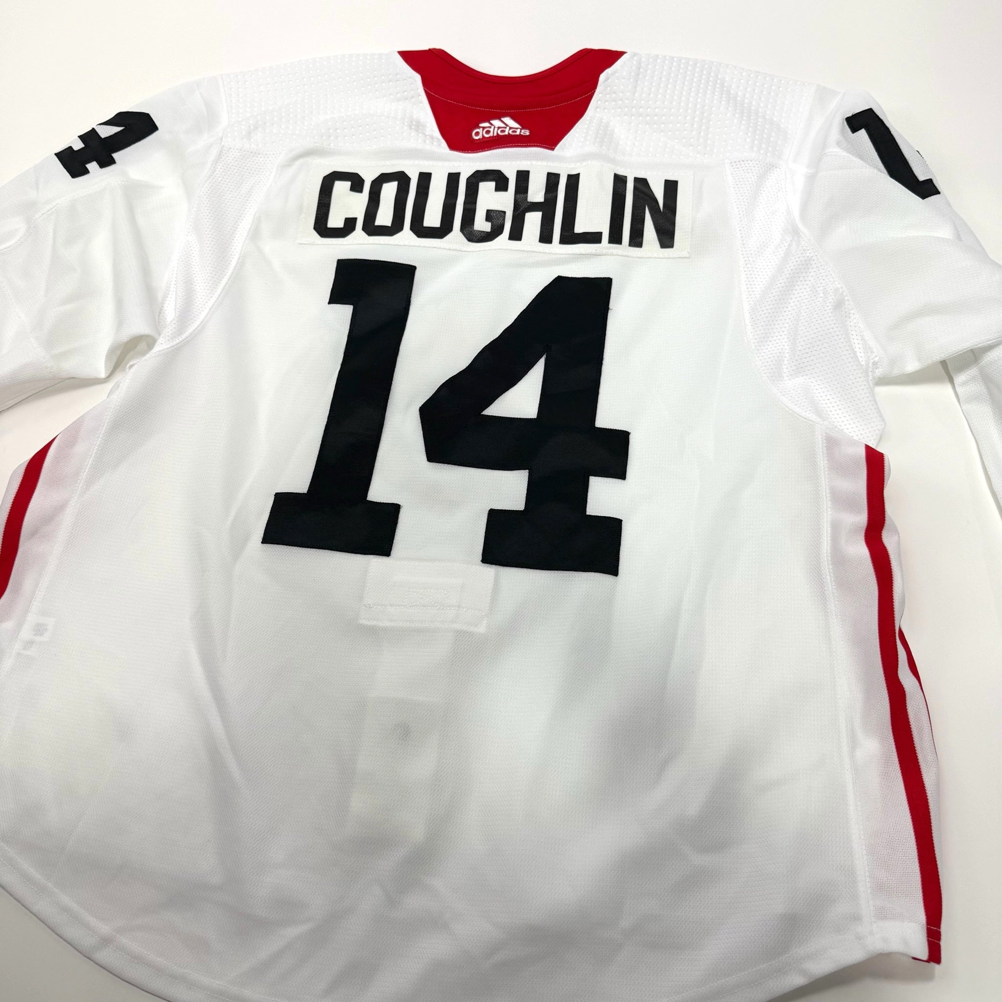 Used White Chicago Blackhawks Adidas MIC Practice Jerseys - Multiple Options Available - Top Flight Hockey