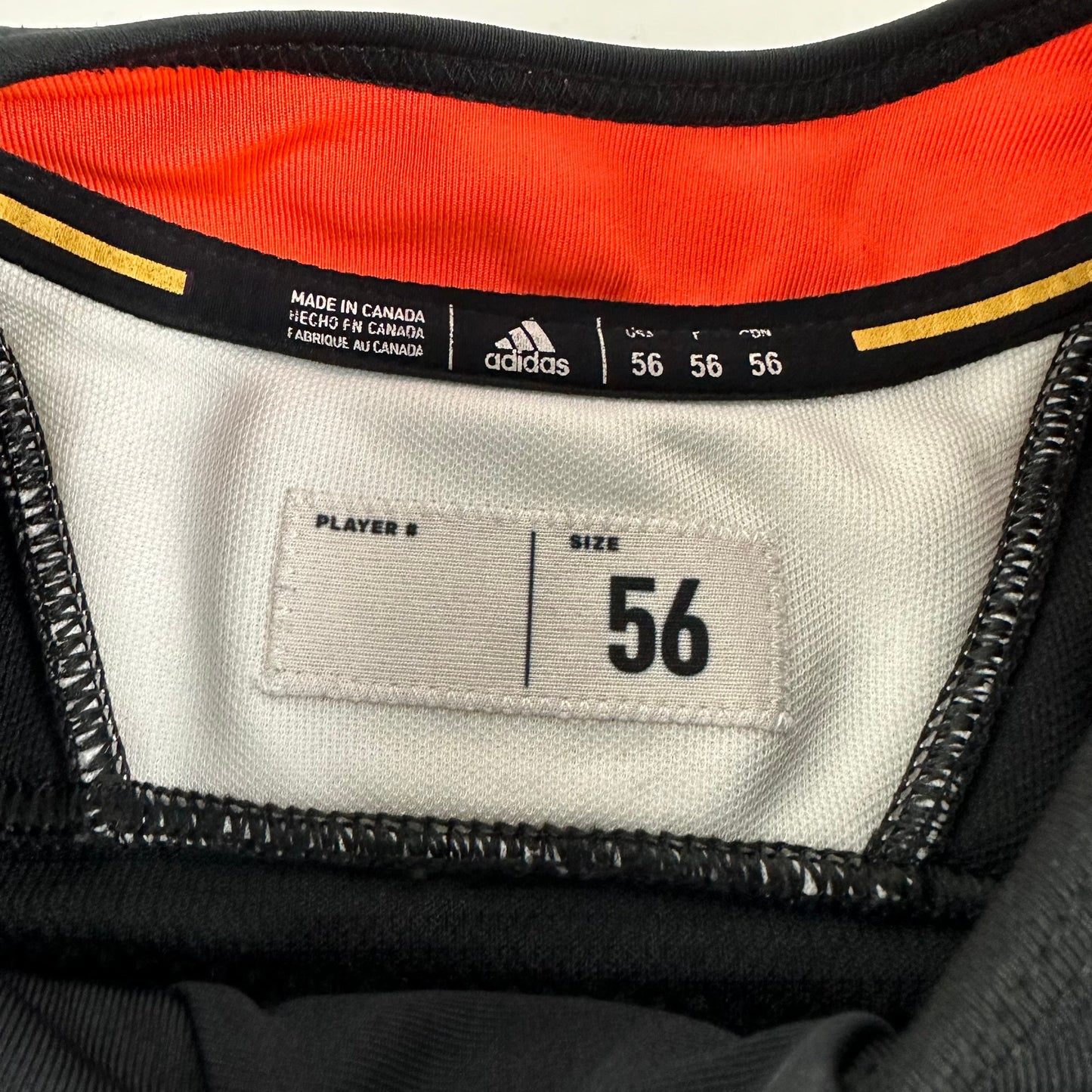 JOHNSON #52 - Black Chicago Blackhawks Practice Jersey - Adidas MIC Size 56