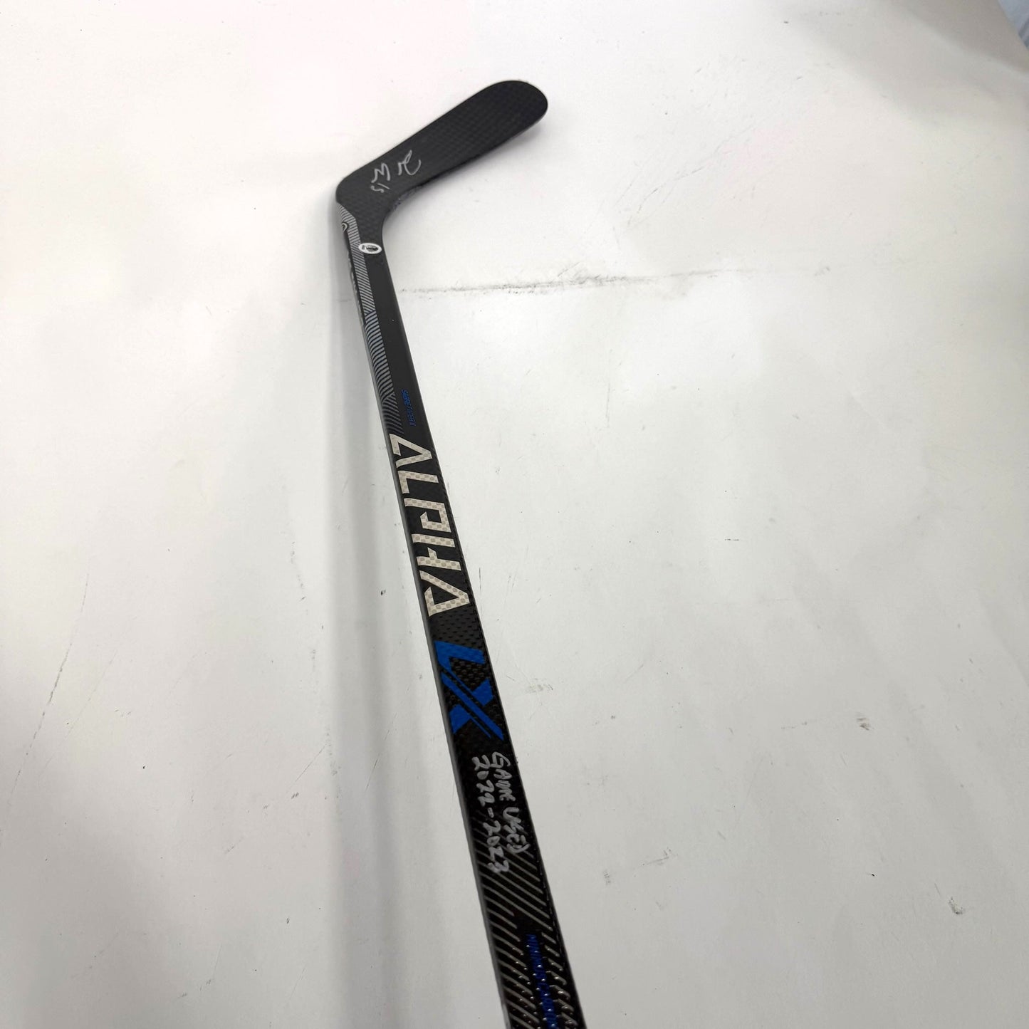 Game Used and Auto'd Right Warrior Alpha LX Pro | 85 Flex P92 Curve Grip | Joey Anderson | BH240