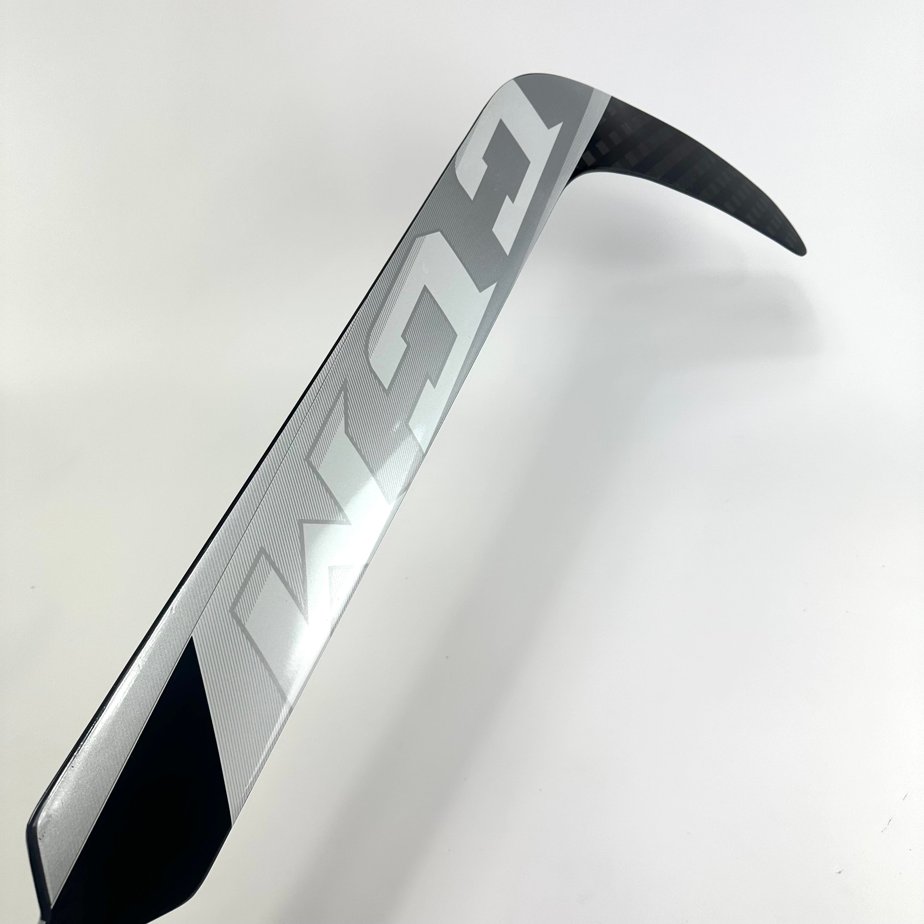 Brand New Black, White and Grey CCM Eflex 5 Goalie Stick - P1 Curve | 25" Paddle