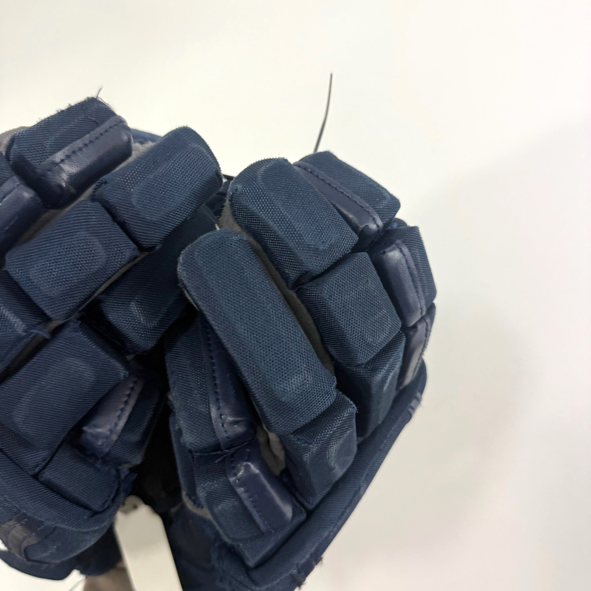Used Navy CCM HG12 Gloves | 15" | D358